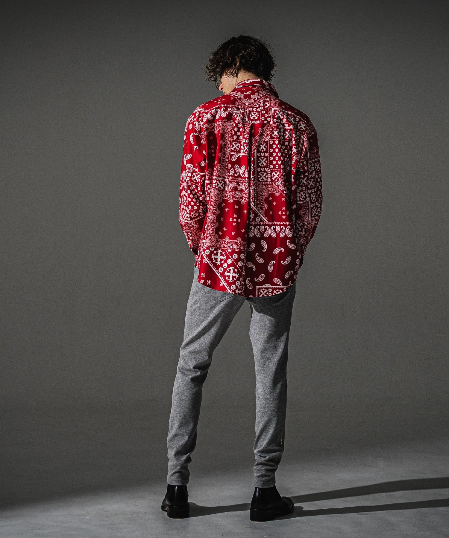 RESOUND CLOTHING リサウンドクロージング BANDANA JACKSHIRTS RC41-SH-002 REDBANDANA