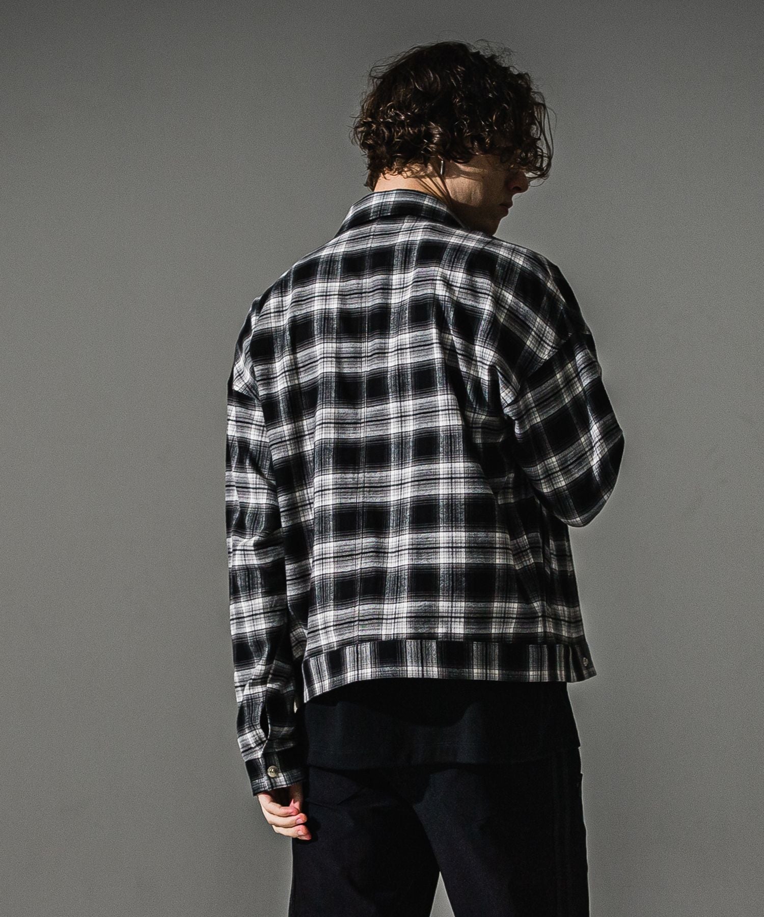 RESOUND CLOTHING リサウンドクロージング check shirt JK RC41-SH-003 BLACK