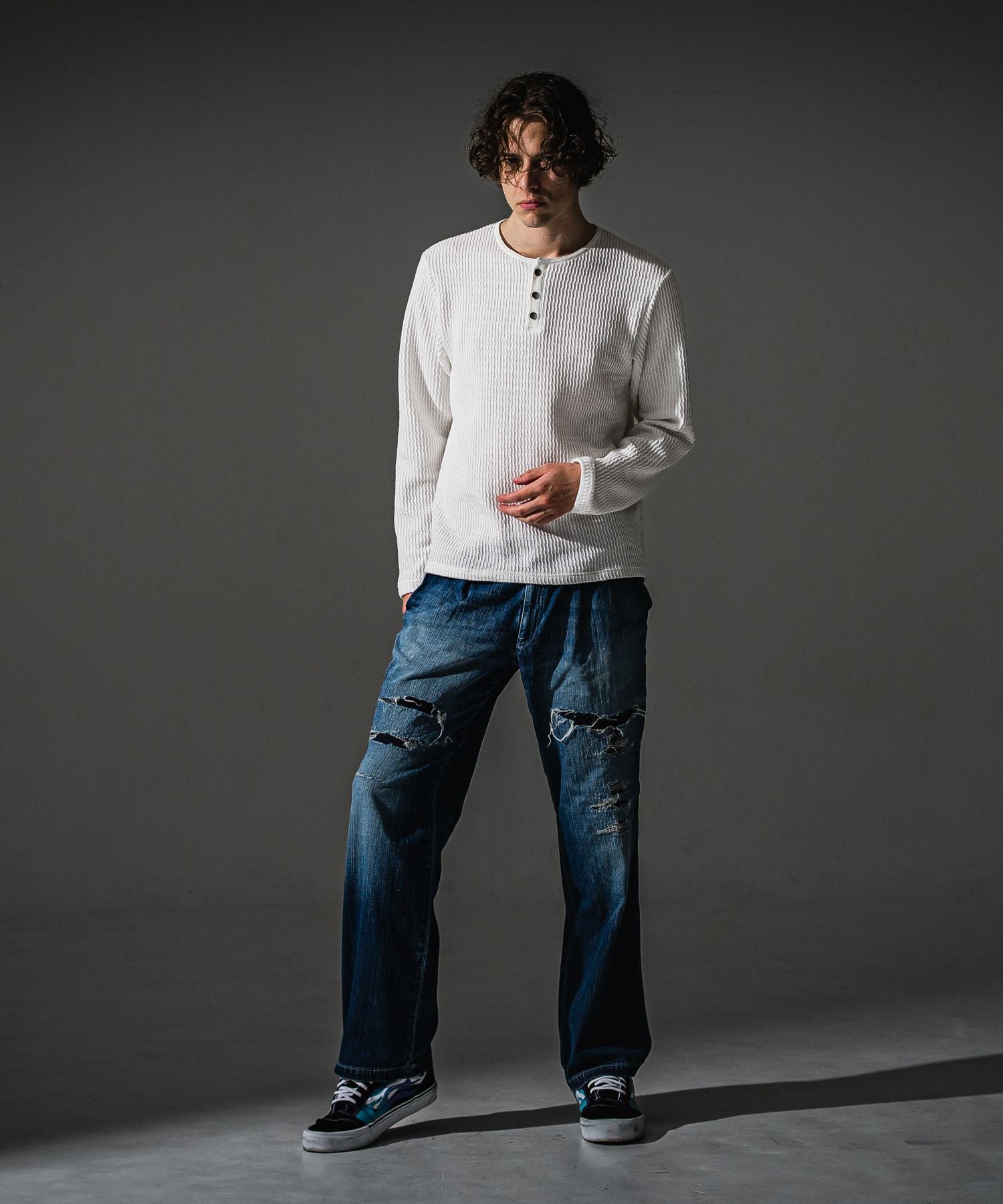 RESOUND CLOTHING リサウンドクロージング KNT HENRY RC41-C-001 WHITE