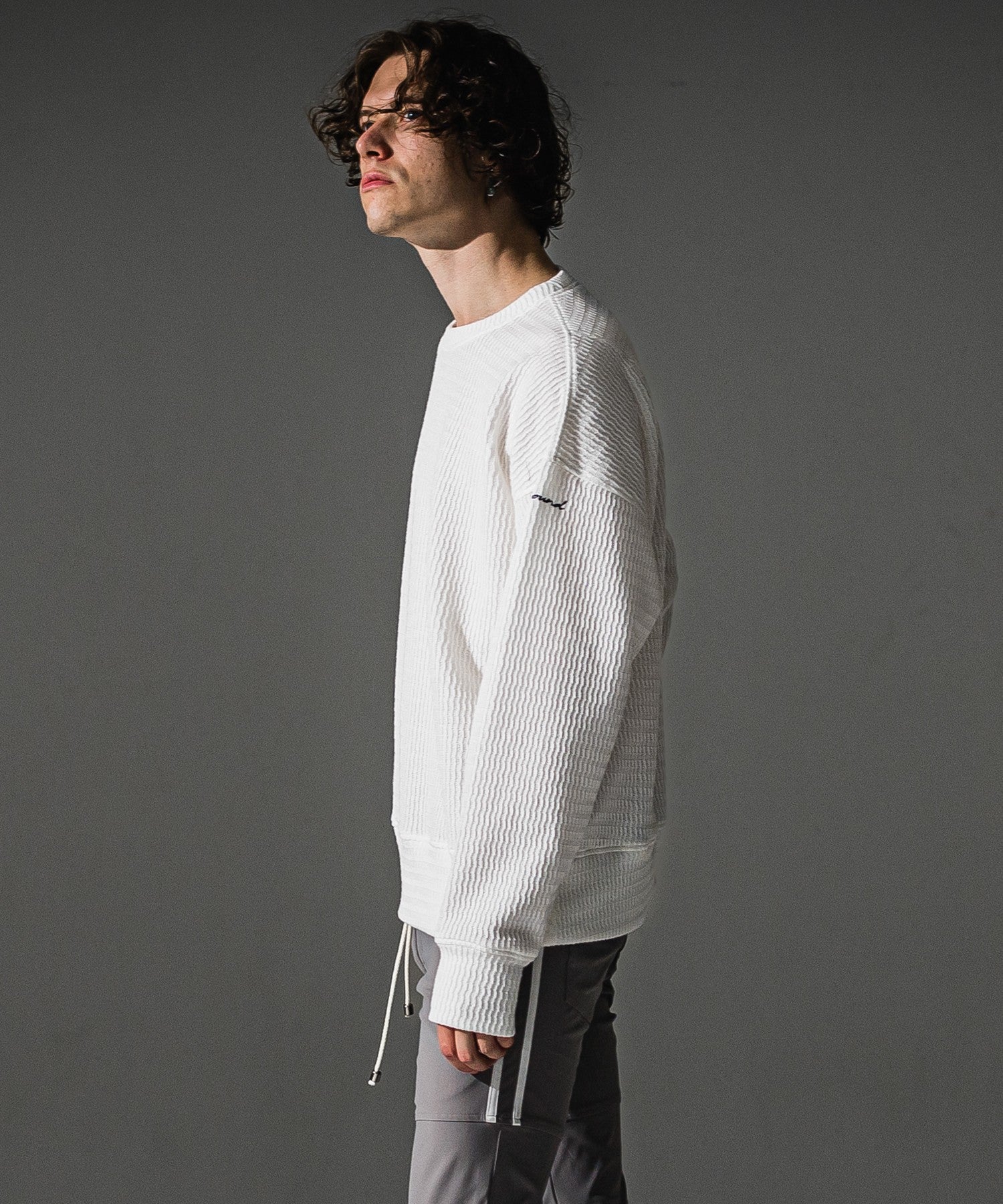 RESOUND CLOTHING リサウンドクロージング knt l loose trainer RC41-C-002 WHITE