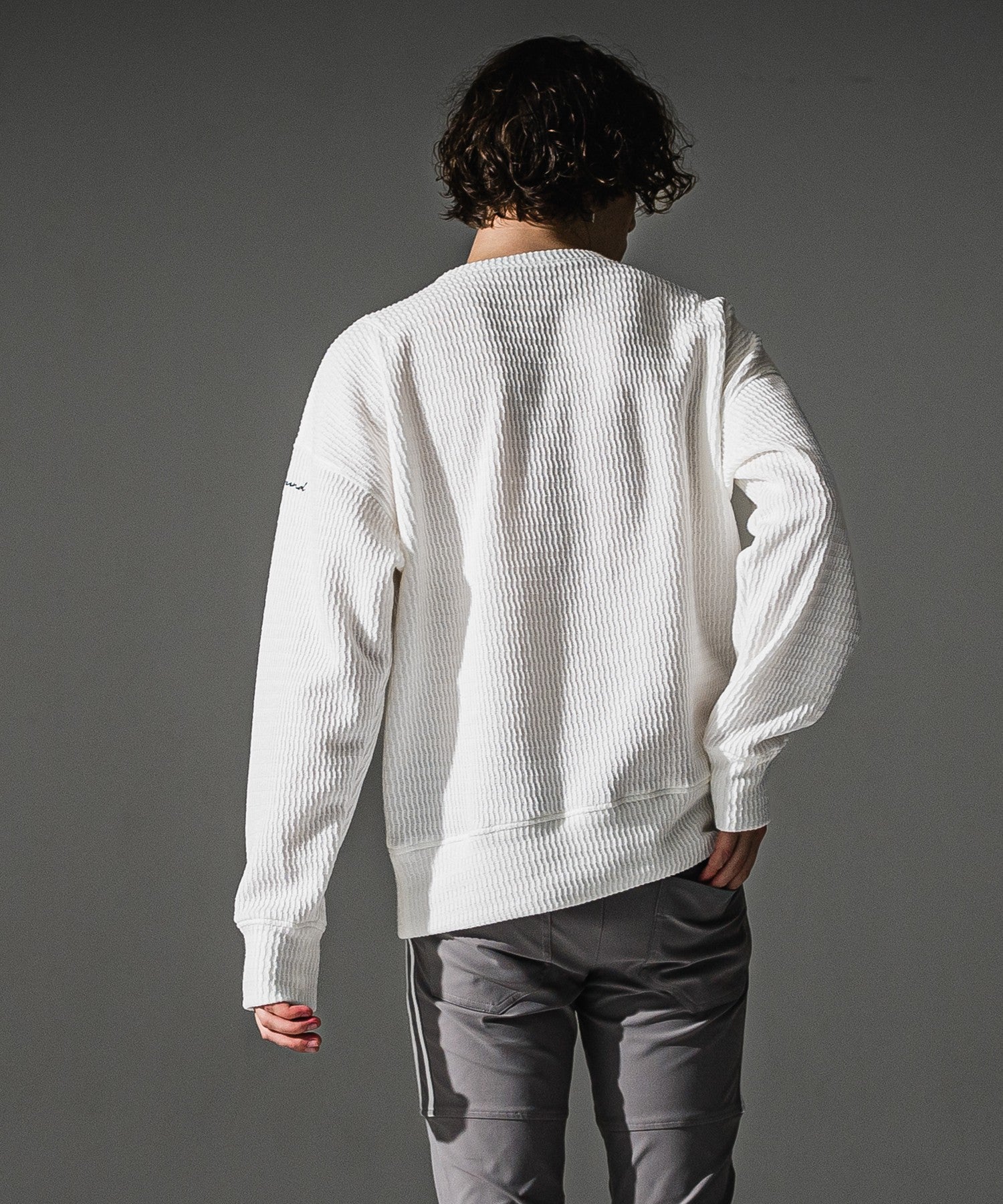 RESOUND CLOTHING リサウンドクロージング knt l loose trainer RC41-C-002 WHITE