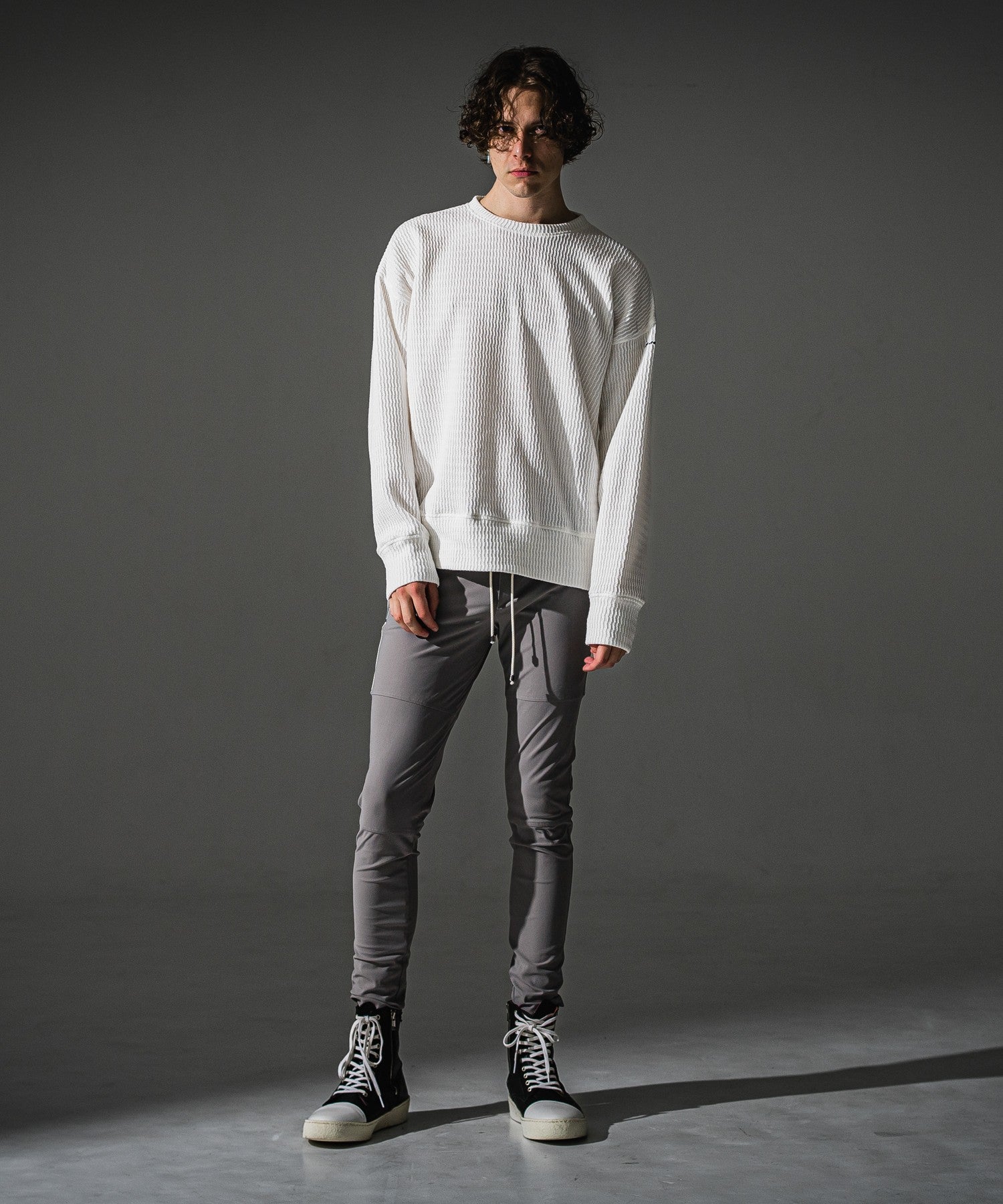 RESOUND CLOTHING リサウンドクロージング knt l loose trainer RC41-C-002 WHITE