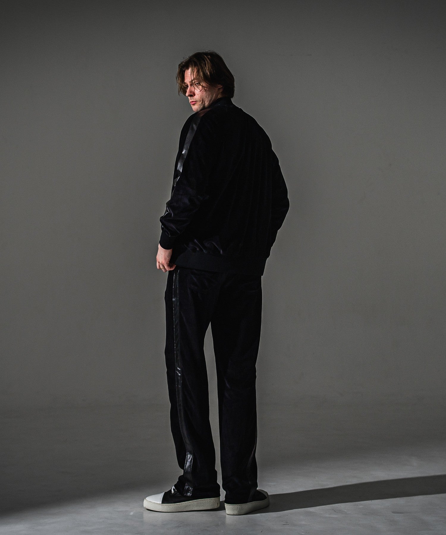 RESOUND CLOTHING リサウンドクロージング VELOUR Varsity RC41-C-005 BLACK
