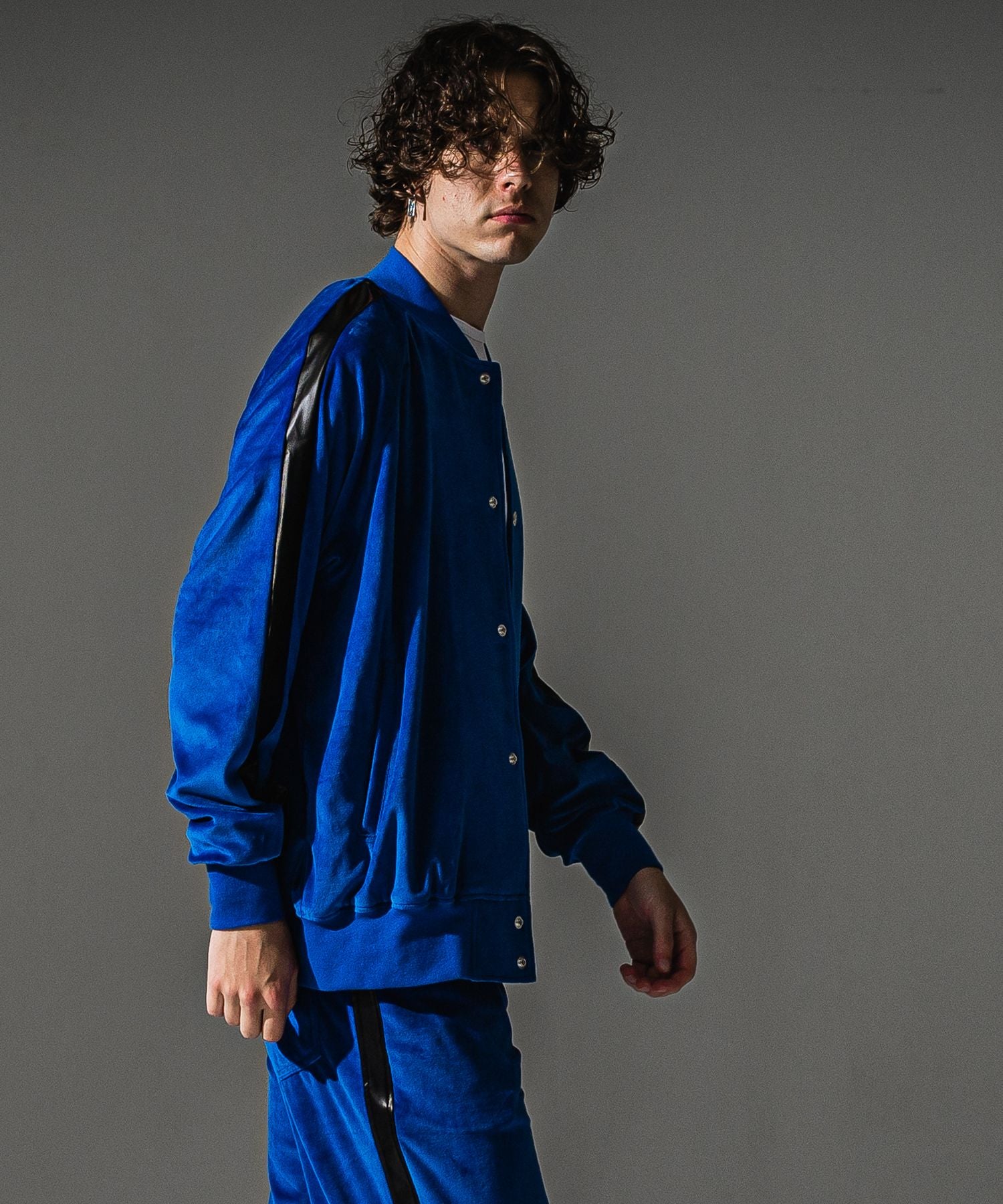 RESOUND CLOTHING リサウンドクロージング VELOUR Varsity RC41-C-005 BLUE