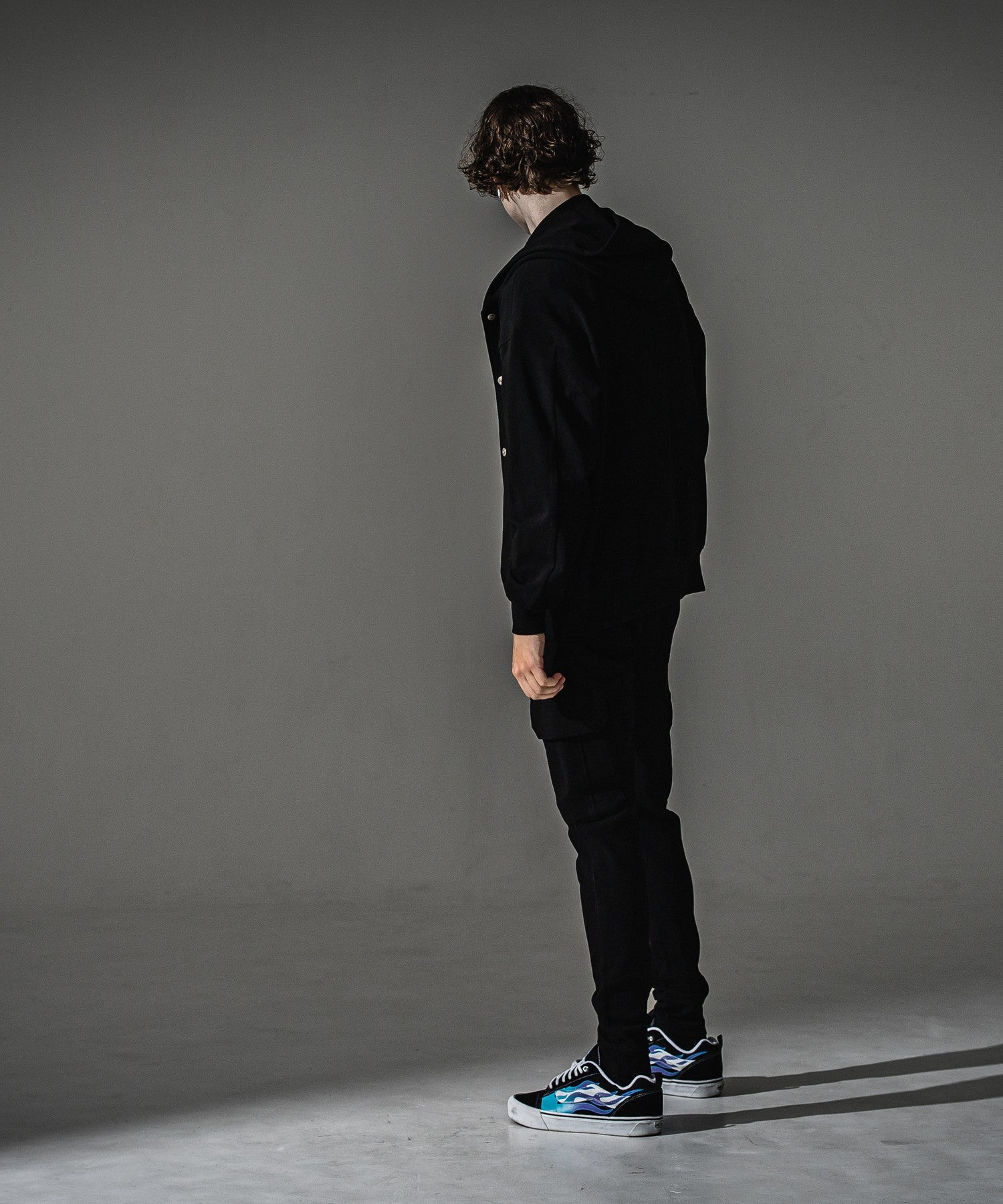 RESOUND CLOTHING リサウンドクロージング blister Varsity hoodie RC41-C-006 BLACK