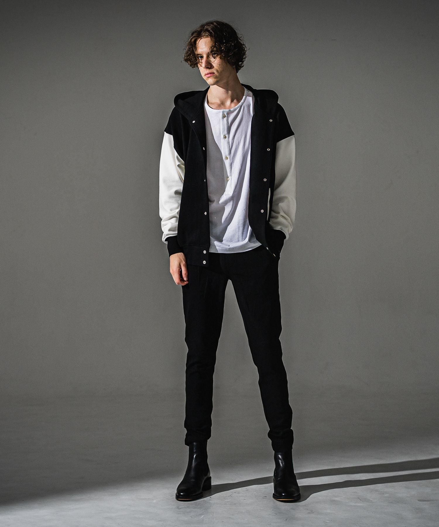 RESOUND CLOTHING リサウンドクロージング blister Varsity hoodie RC41-C-006 BKWH