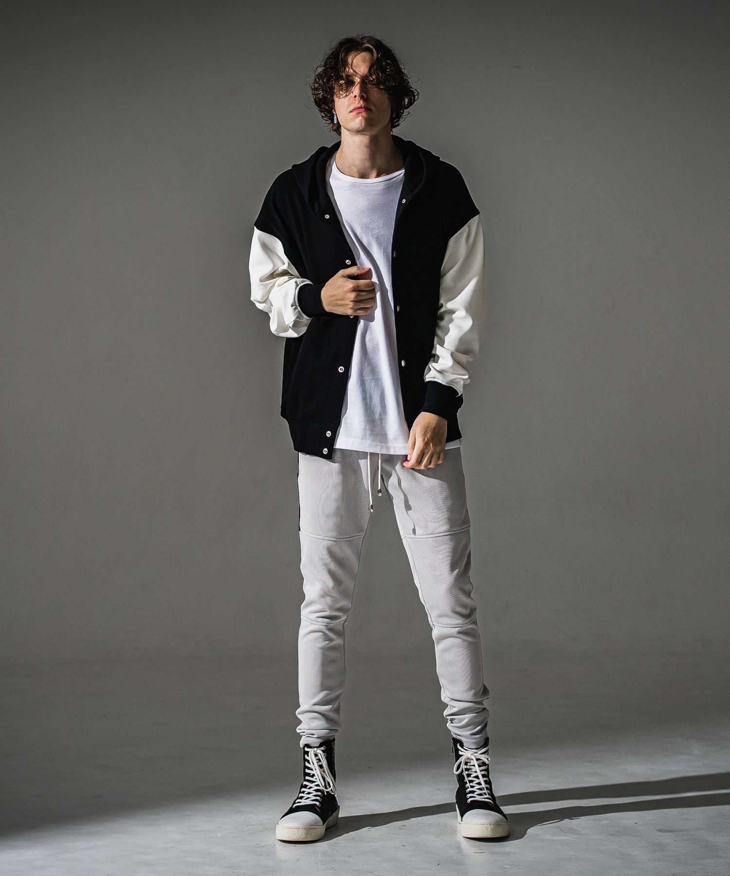 RESOUND CLOTHING リサウンドクロージング blister Varsity hoodie RC41-C-006 BKWH