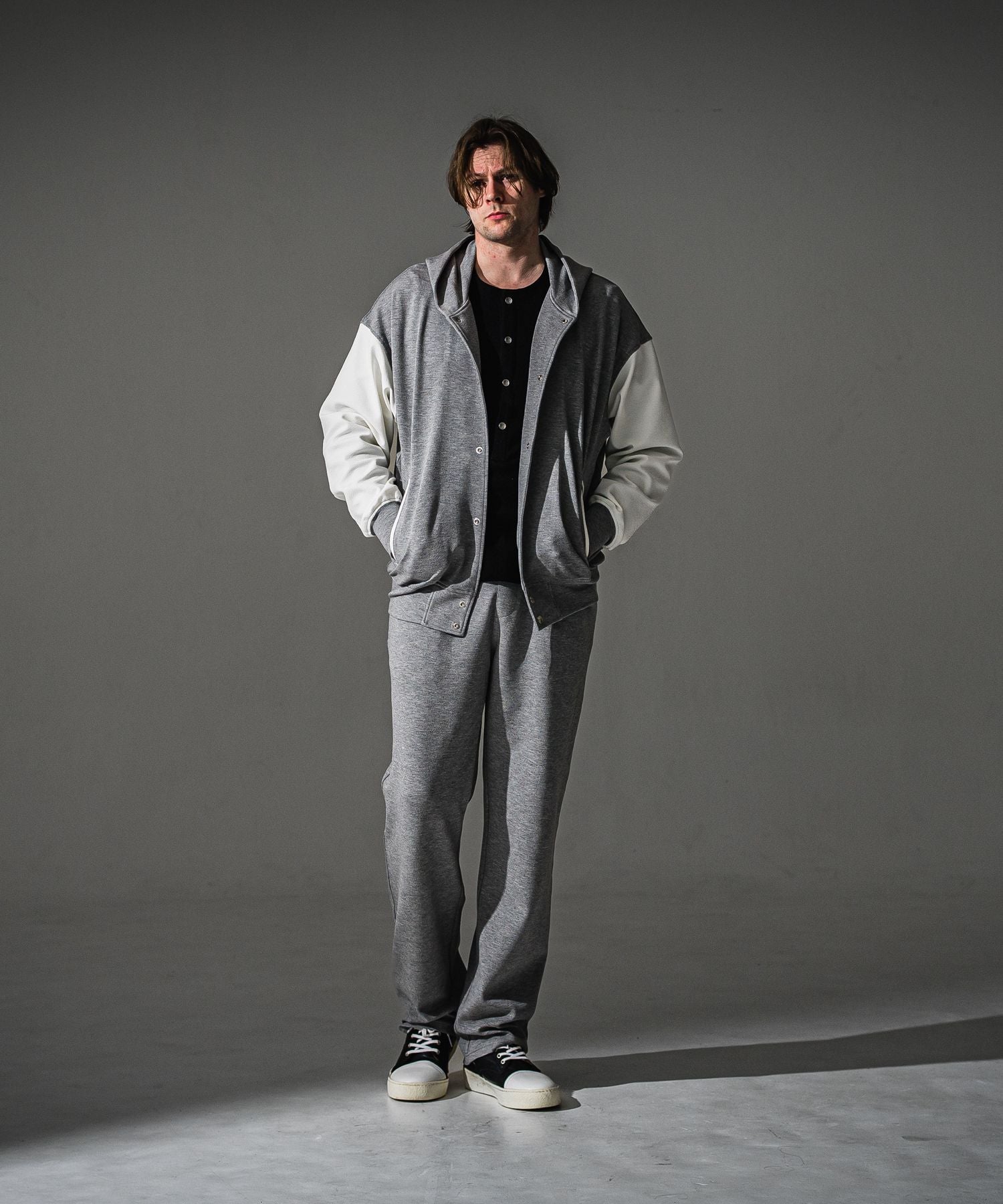RESOUND CLOTHING リサウンドクロージング blister Varsity hoodie RC41-C-006 GREY
