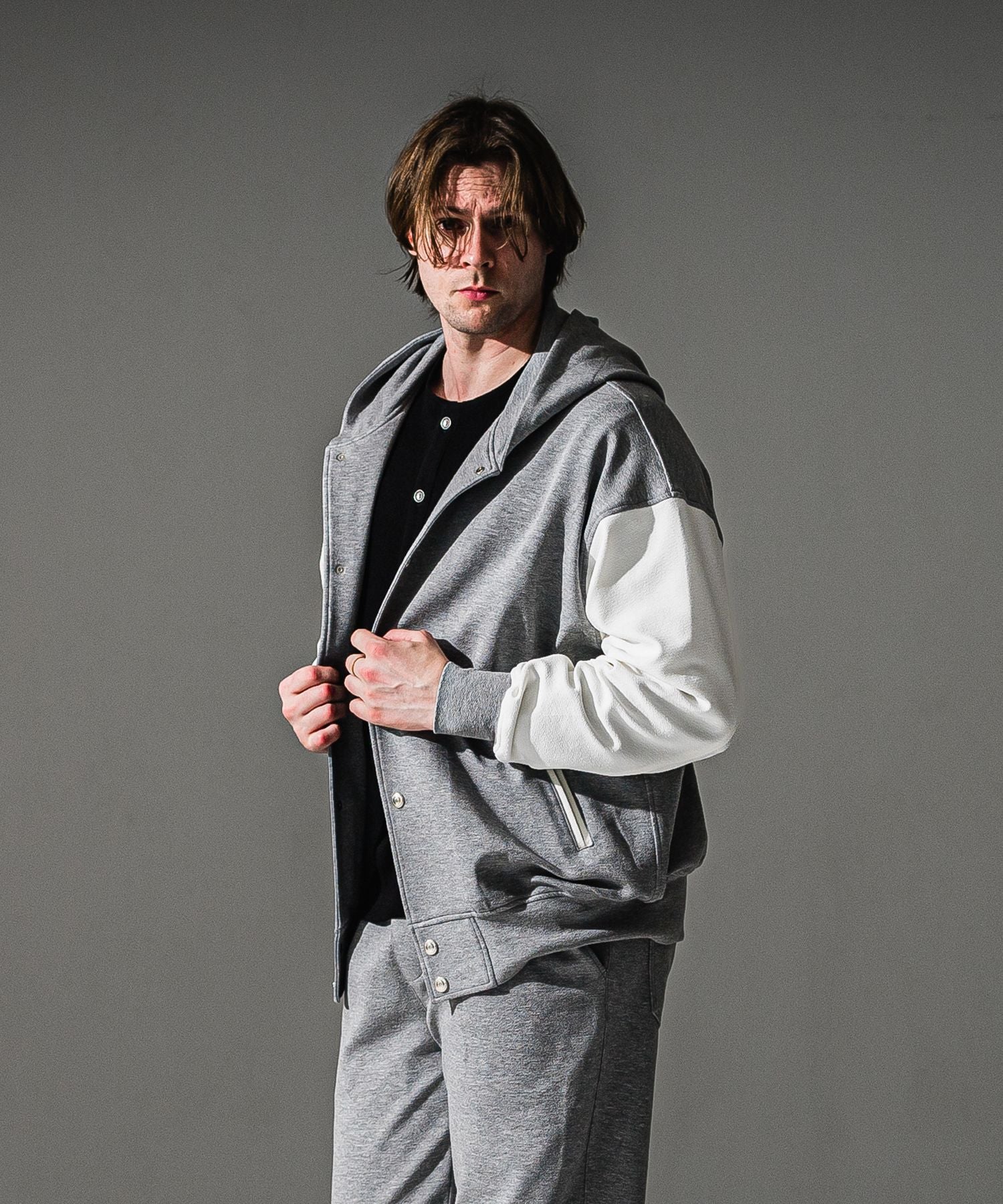 RESOUND CLOTHING リサウンドクロージング blister Varsity hoodie RC41-C-006 GREY