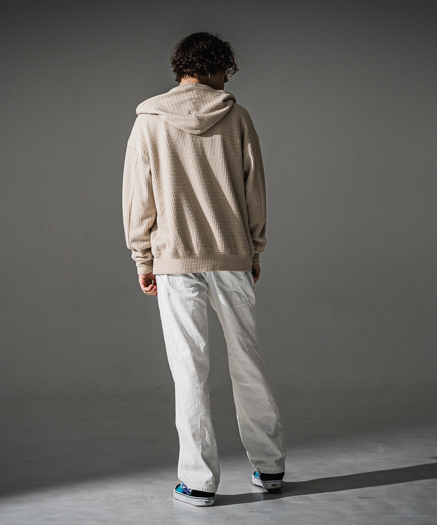 RESOUND CLOTHING リサウンドクロージング KNT Varsity hoodie RC41-C-007 BEIGE