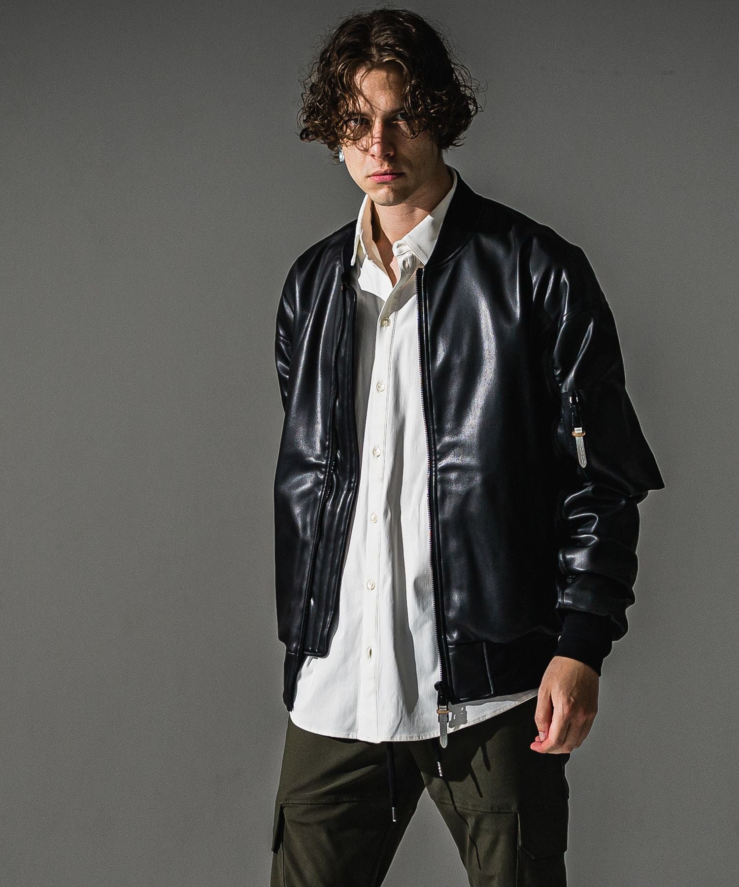 RESOUND CLOTHING リサウンドクロージング David JACKET RC41-JK-003 BKLEATHER