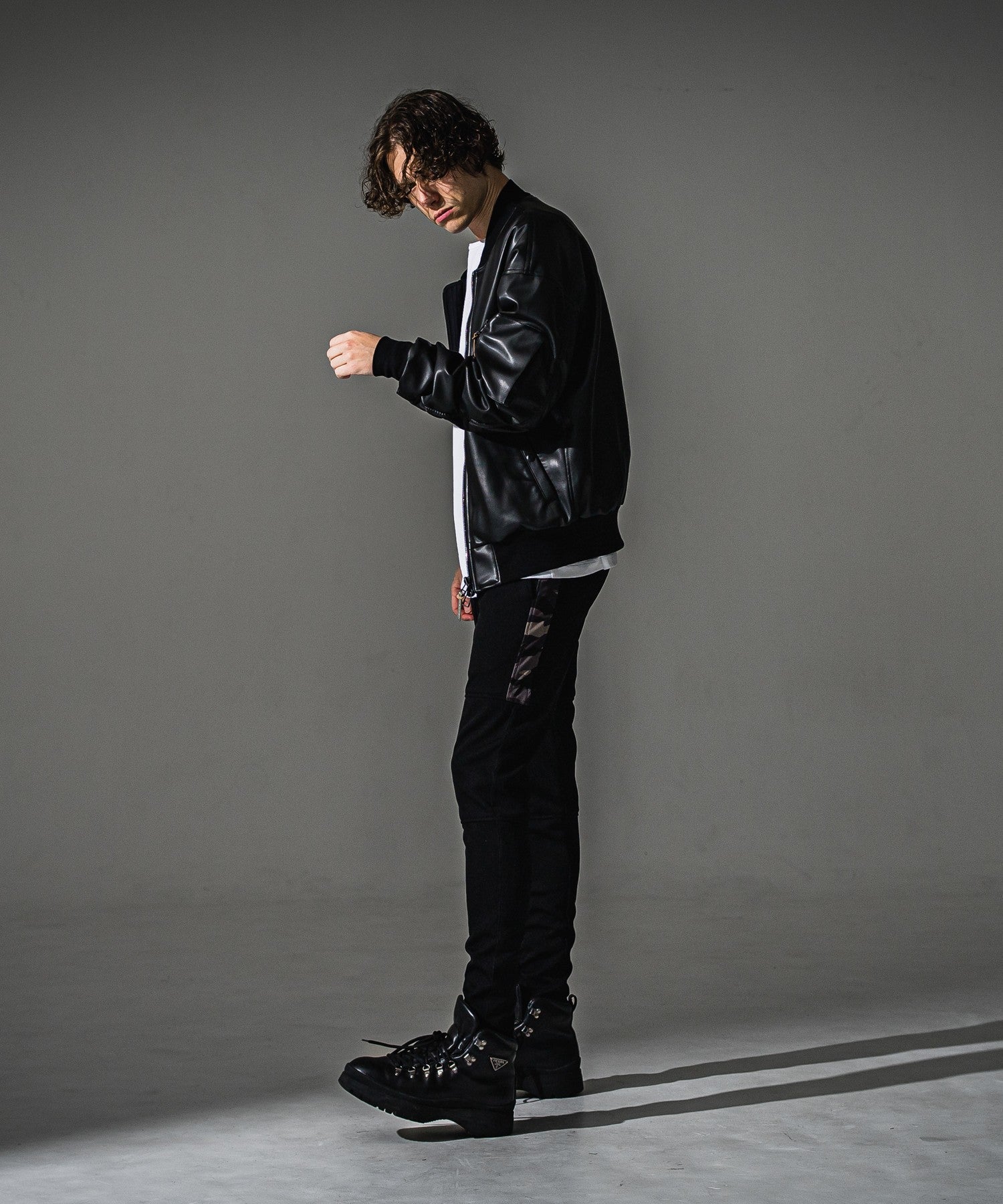 RESOUND CLOTHING リサウンドクロージング David JACKET RC41-JK-003 BKLEATHER