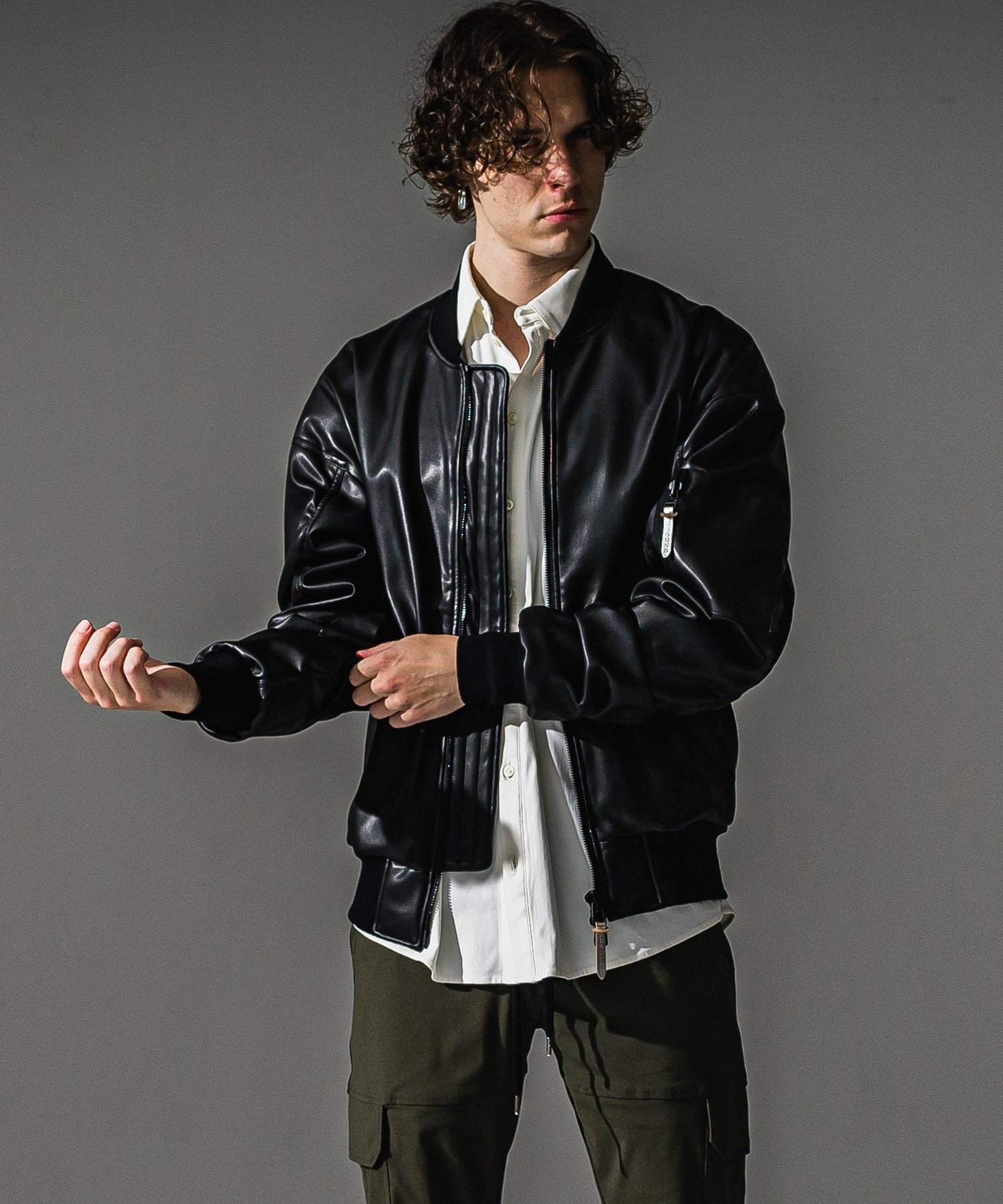 RESOUND CLOTHING リサウンドクロージング David JACKET RC41-JK-003 BKLEATHER