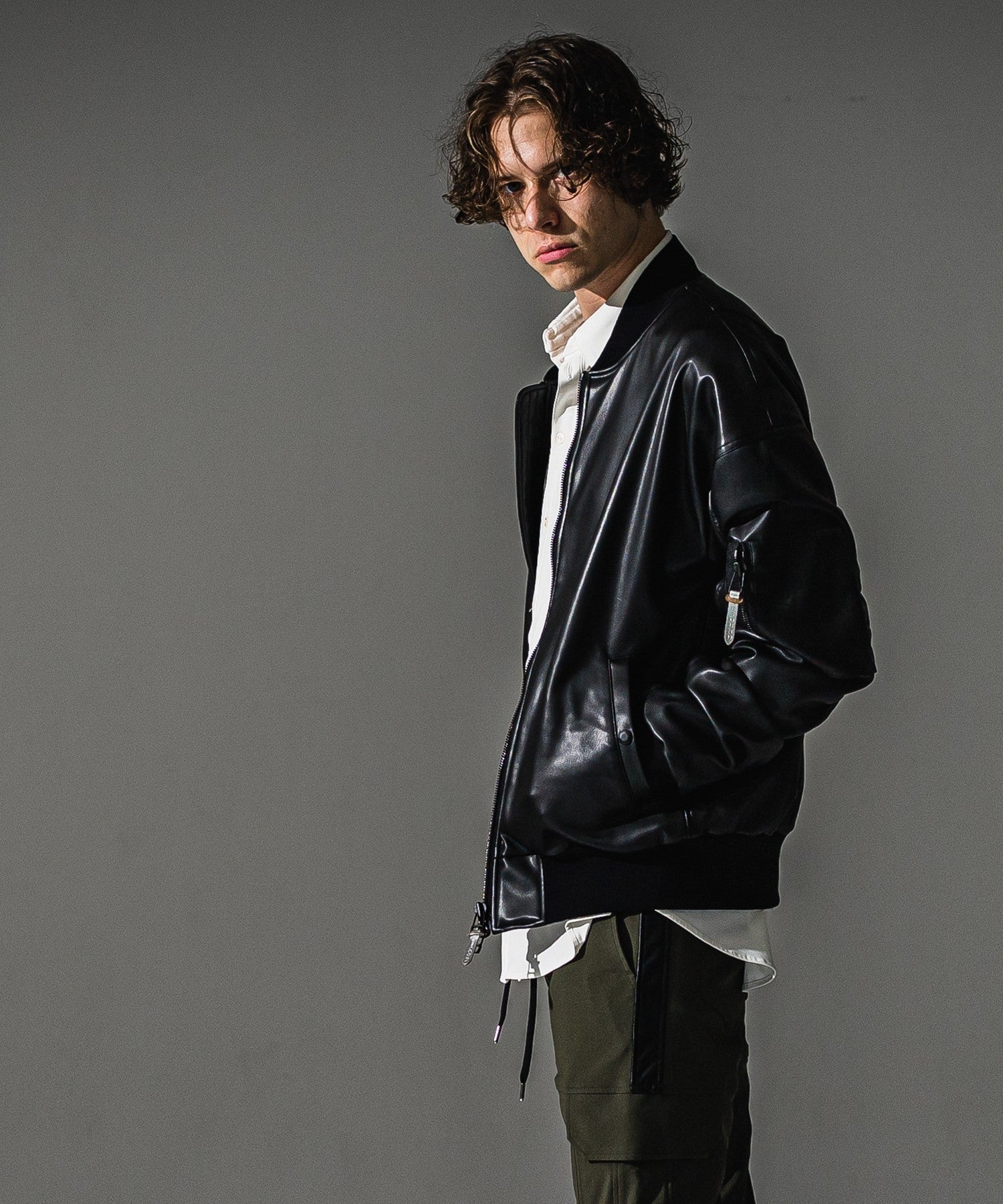 RESOUND CLOTHING リサウンドクロージング David JACKET RC41-JK-003 BKLEATHER