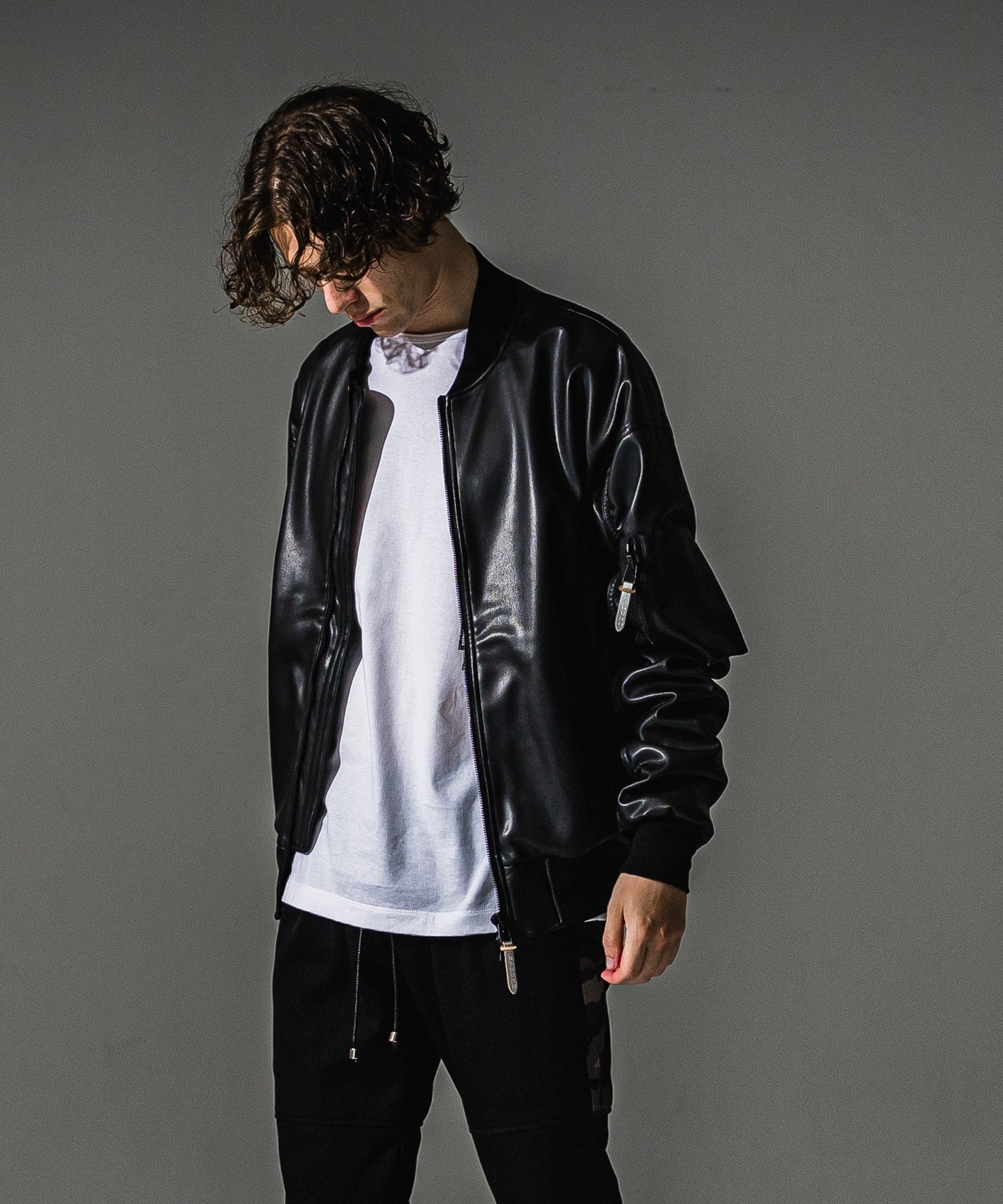 RESOUND CLOTHING リサウンドクロージング David JACKET RC41-JK-003 BKLEATHER