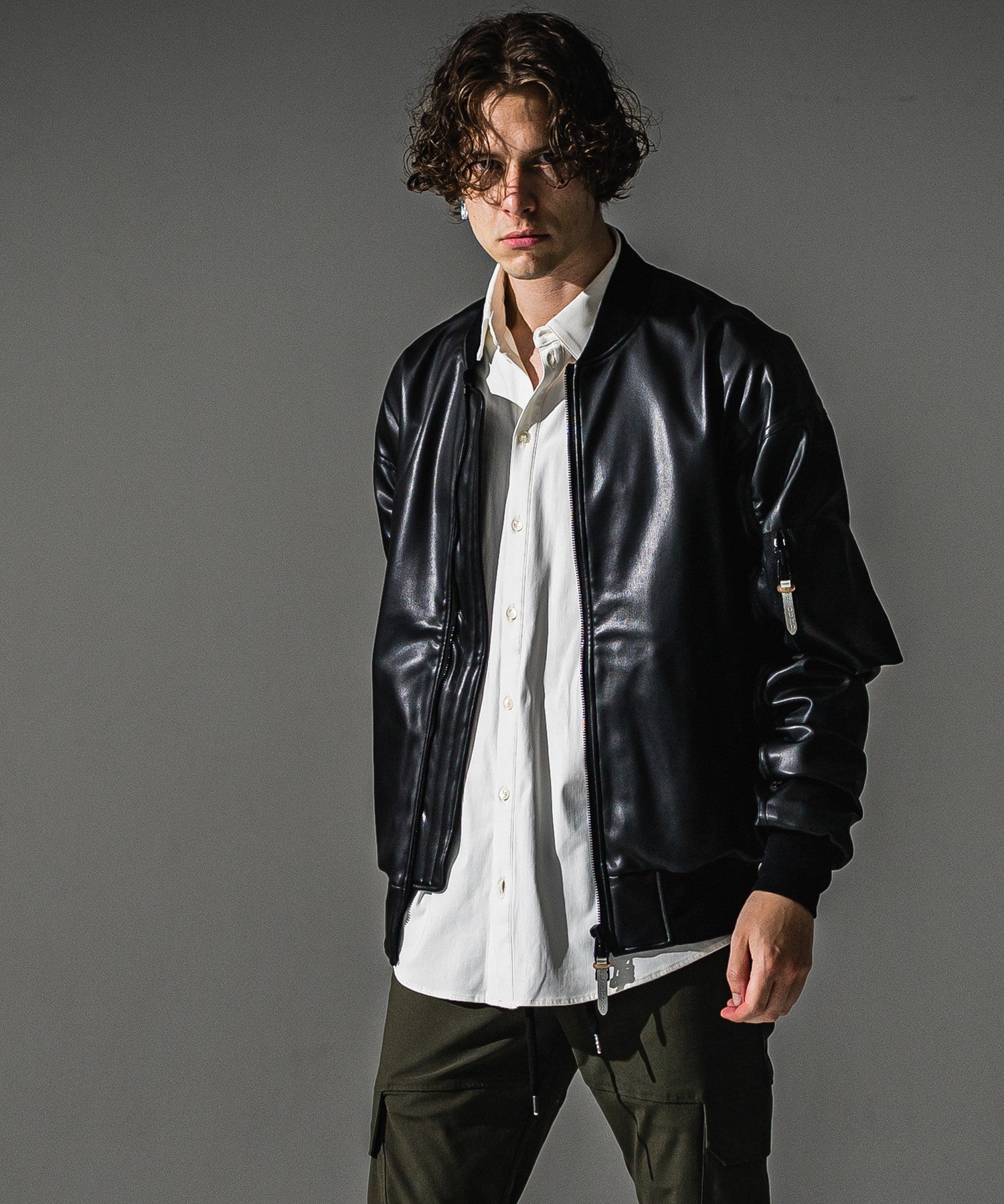 RESOUND CLOTHING リサウンドクロージング David JACKET RC41-JK-003 BKLEATHER