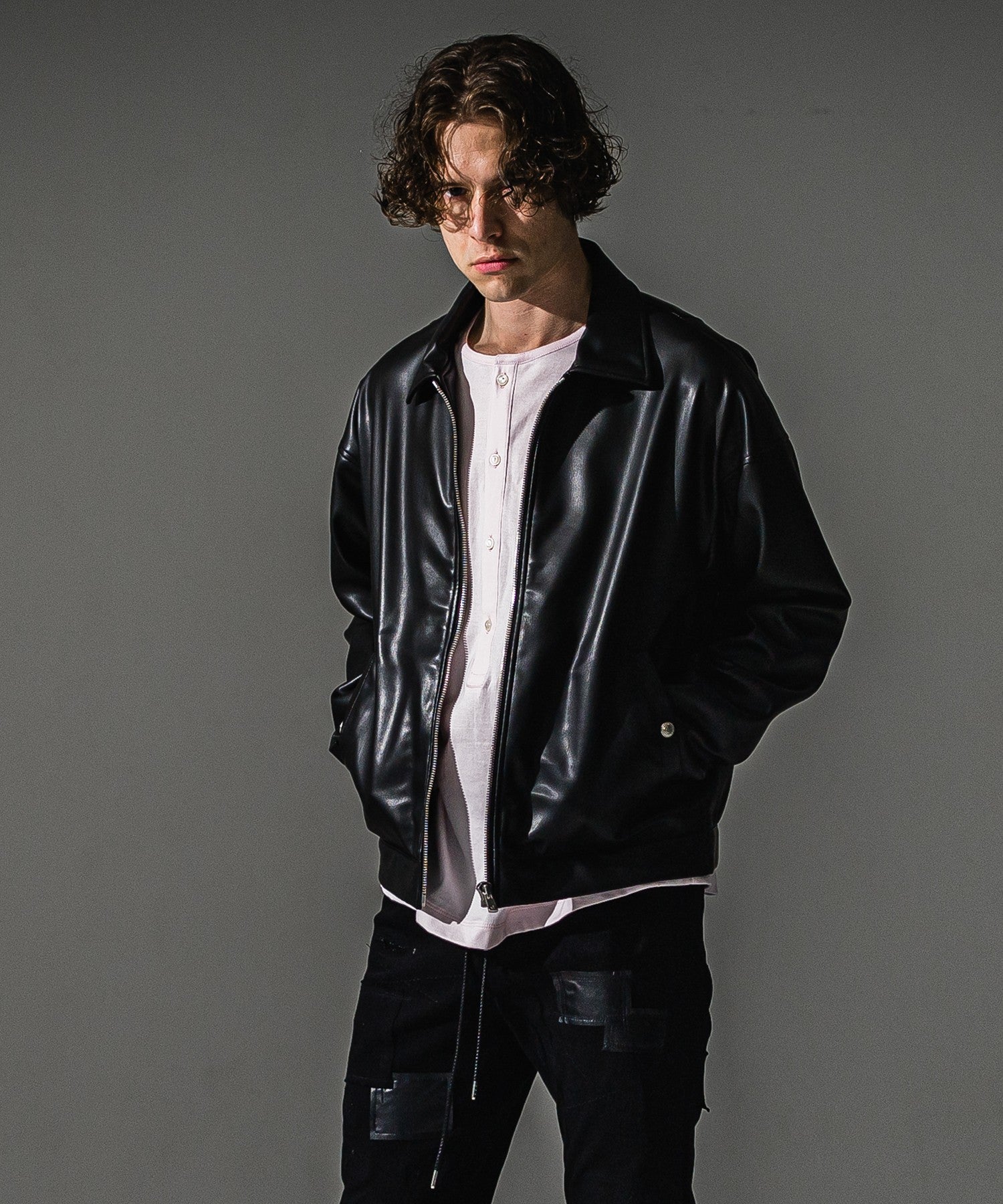 RESOUND CLOTHING リサウンドクロージング leather sp jk RC41-JK-005 BLACK