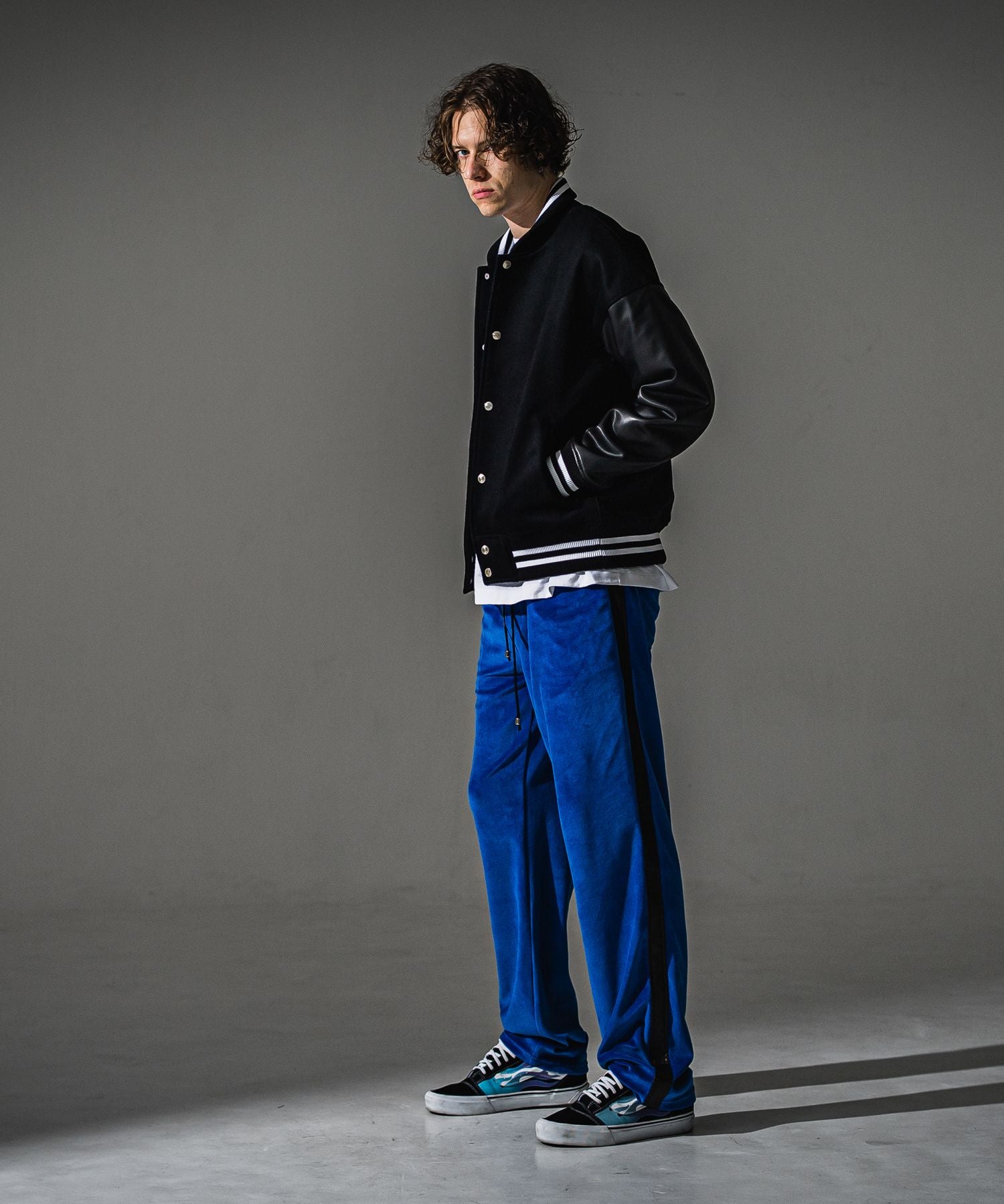 RESOUND CLOTHING リサウンドクロージング Varsity jacket RC41-JK-008 BLACK