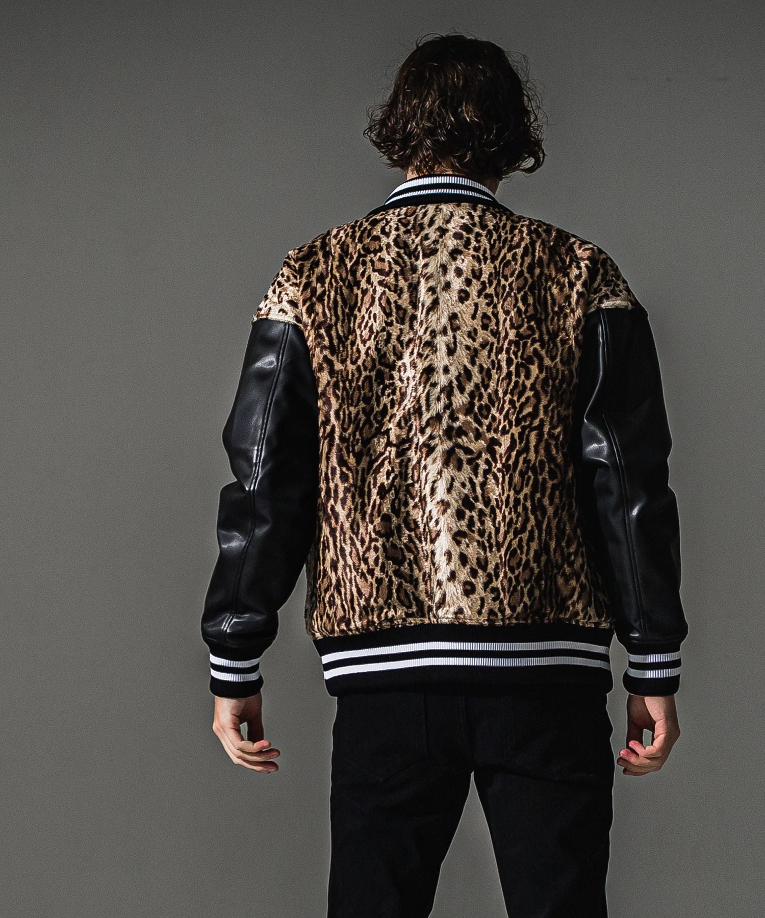 RESOUND CLOTHING リサウンドクロージング Varsity jacket RC41-JK-008-2 LEOPARD