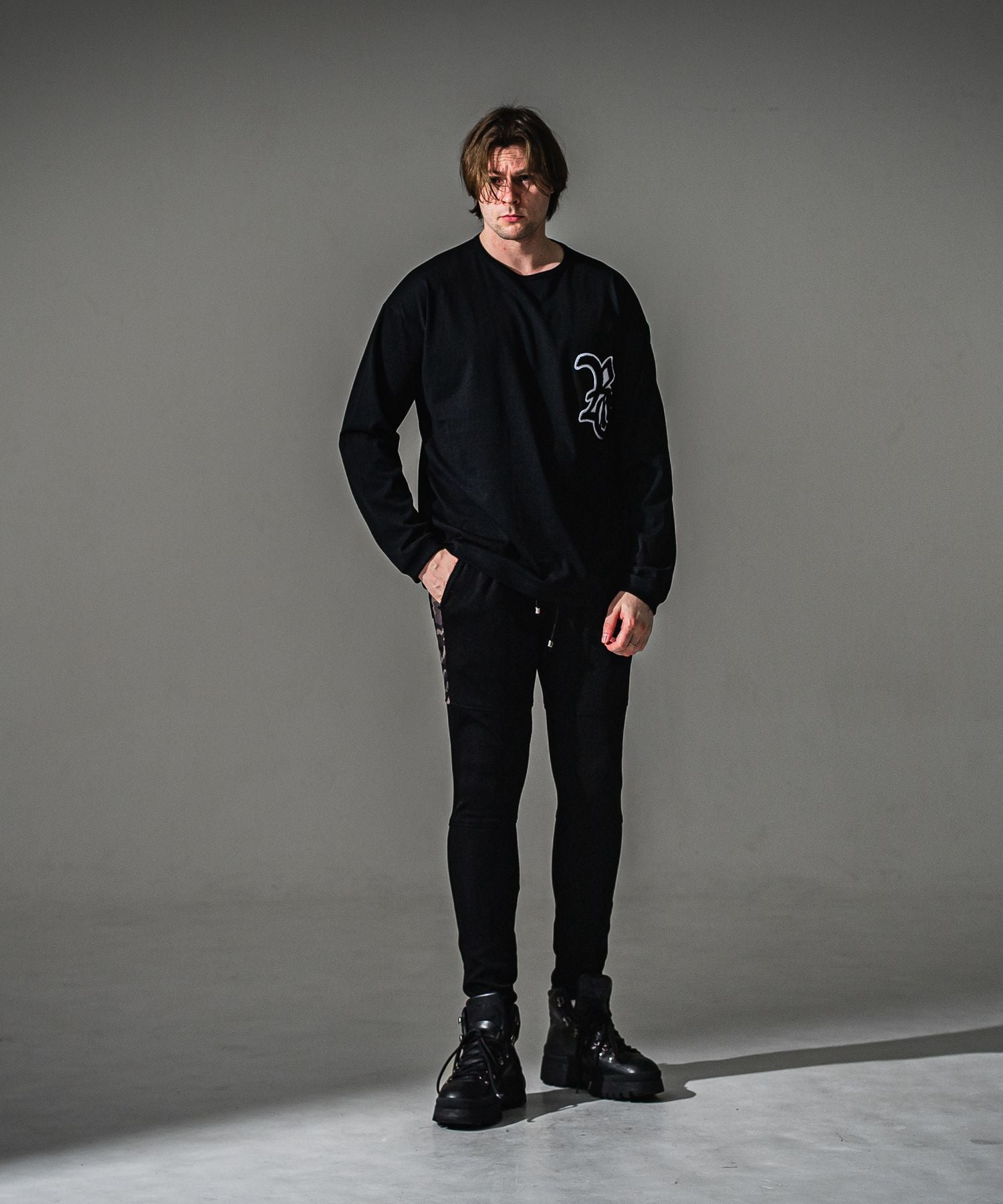 RESOUND CLOTHING リサウンドクロージング RC over longsleave Tee RC41-T-001 BKWH