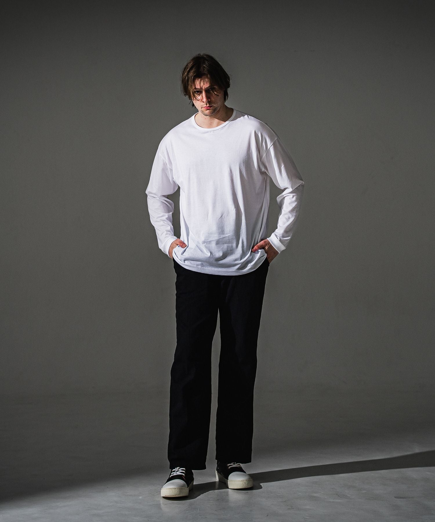 RESOUND CLOTHING リサウンドクロージング PIN ST RC over longsleave Tee RC41-T-003 WHITE