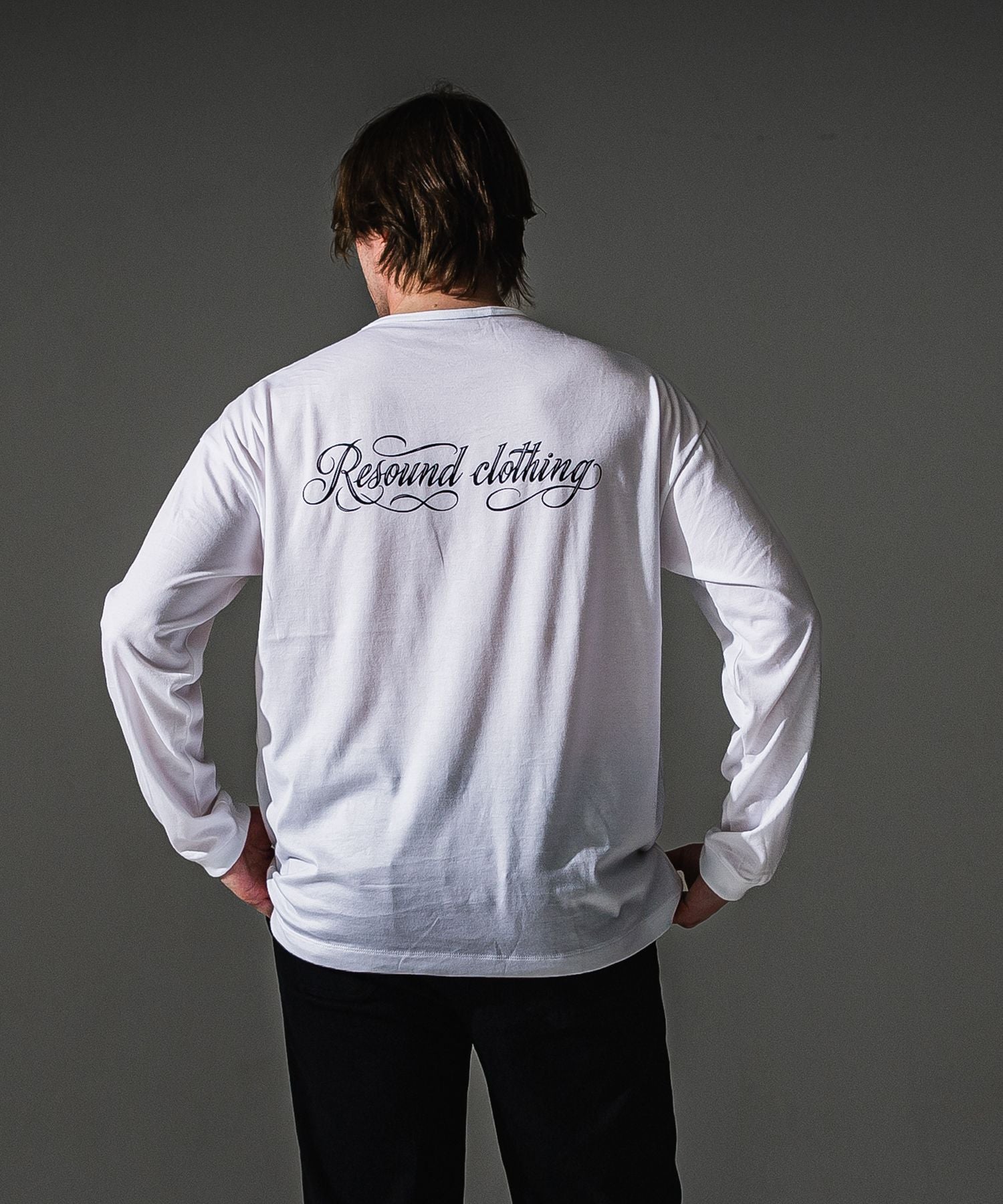 RESOUND CLOTHING リサウンドクロージング PIN ST RC over longsleave Tee RC41-T-003 WHITE