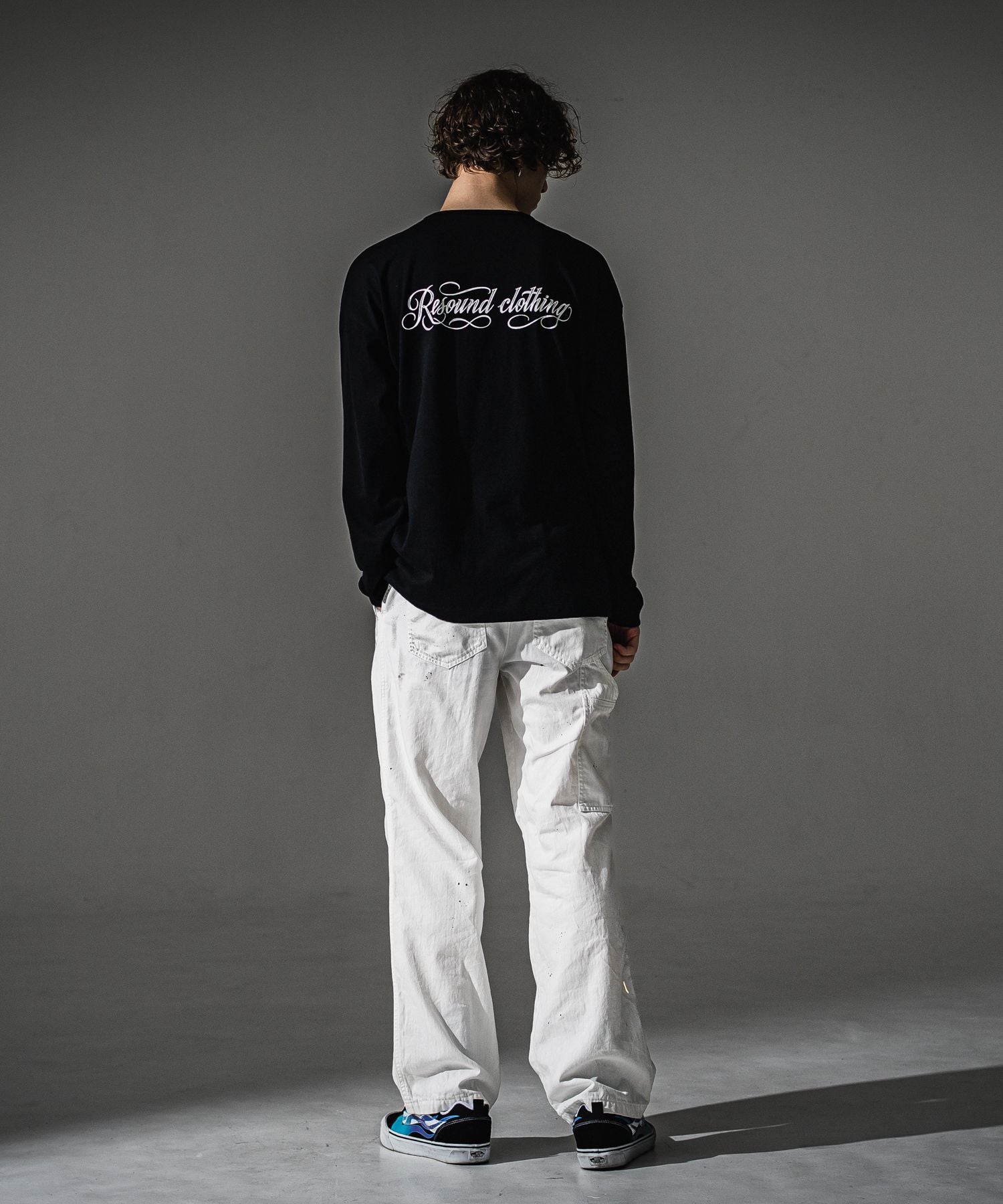 RESOUND CLOTHING リサウンドクロージング PIN ST RC over longsleave Tee RC41-T-003 BLACK
