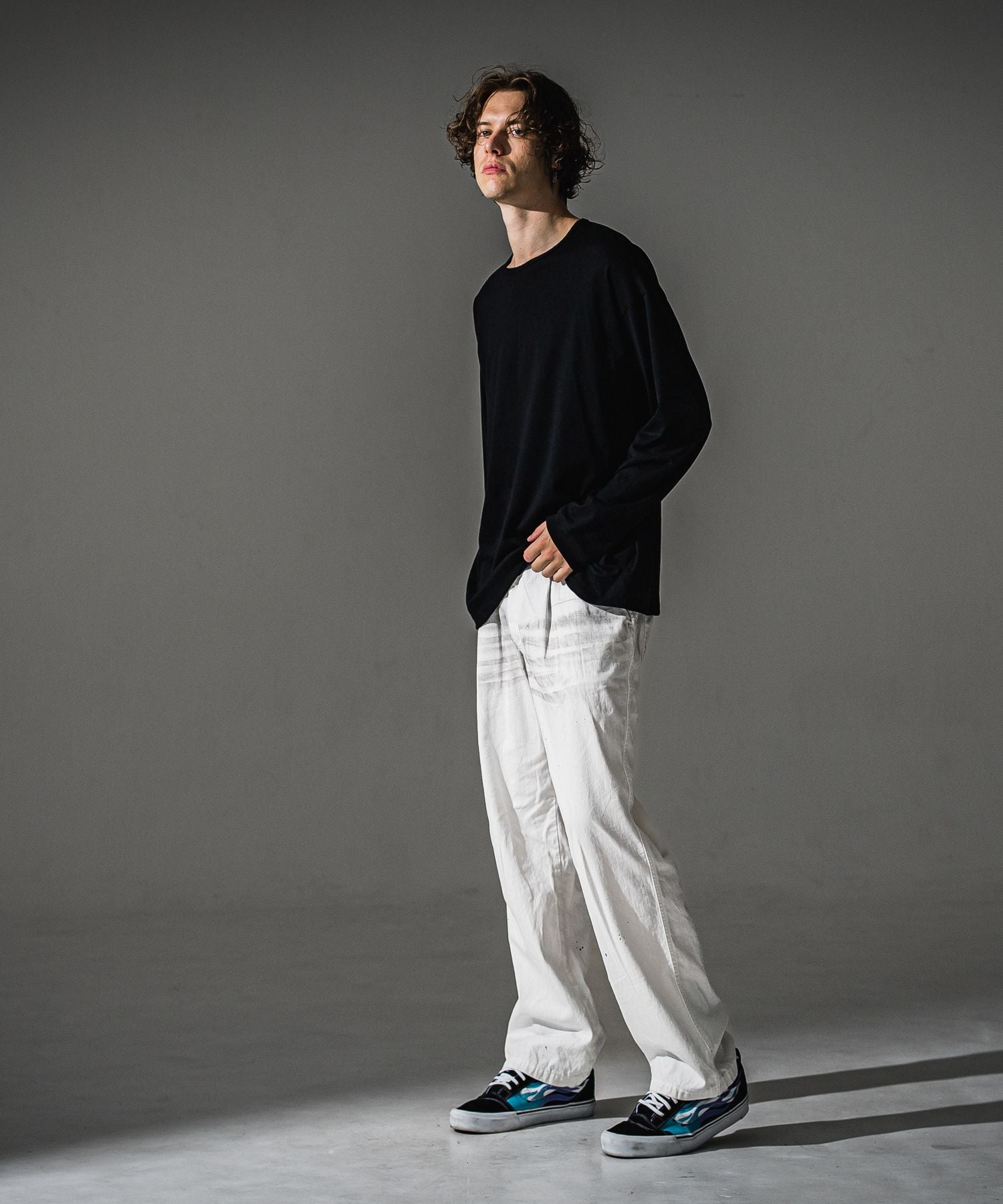 RESOUND CLOTHING リサウンドクロージング PIN ST RC over longsleave Tee RC41-T-003 BLACK