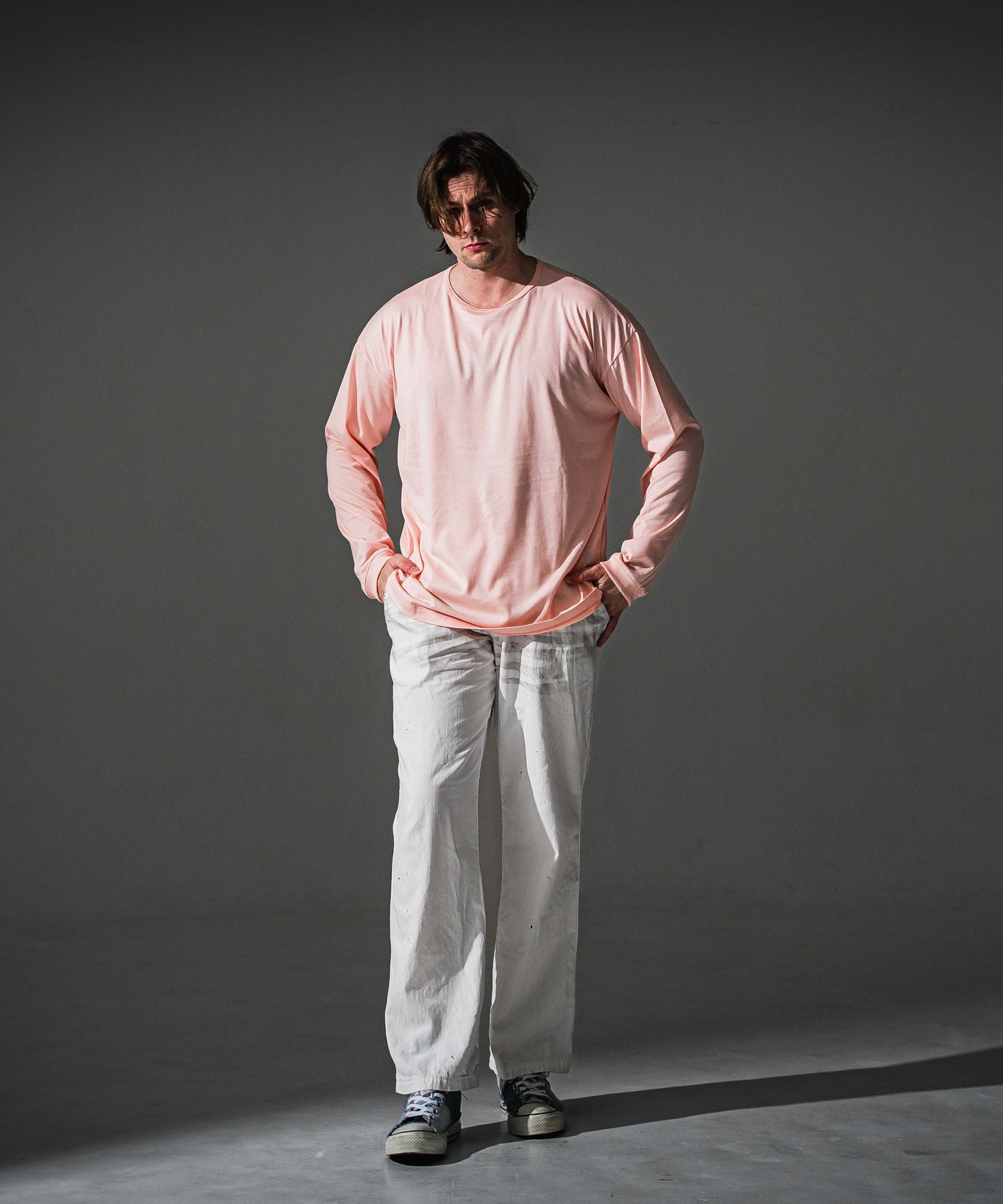 RESOUND CLOTHING リサウンドクロージング PIN ST RC over longsleave Tee RC41-T-003 PINK