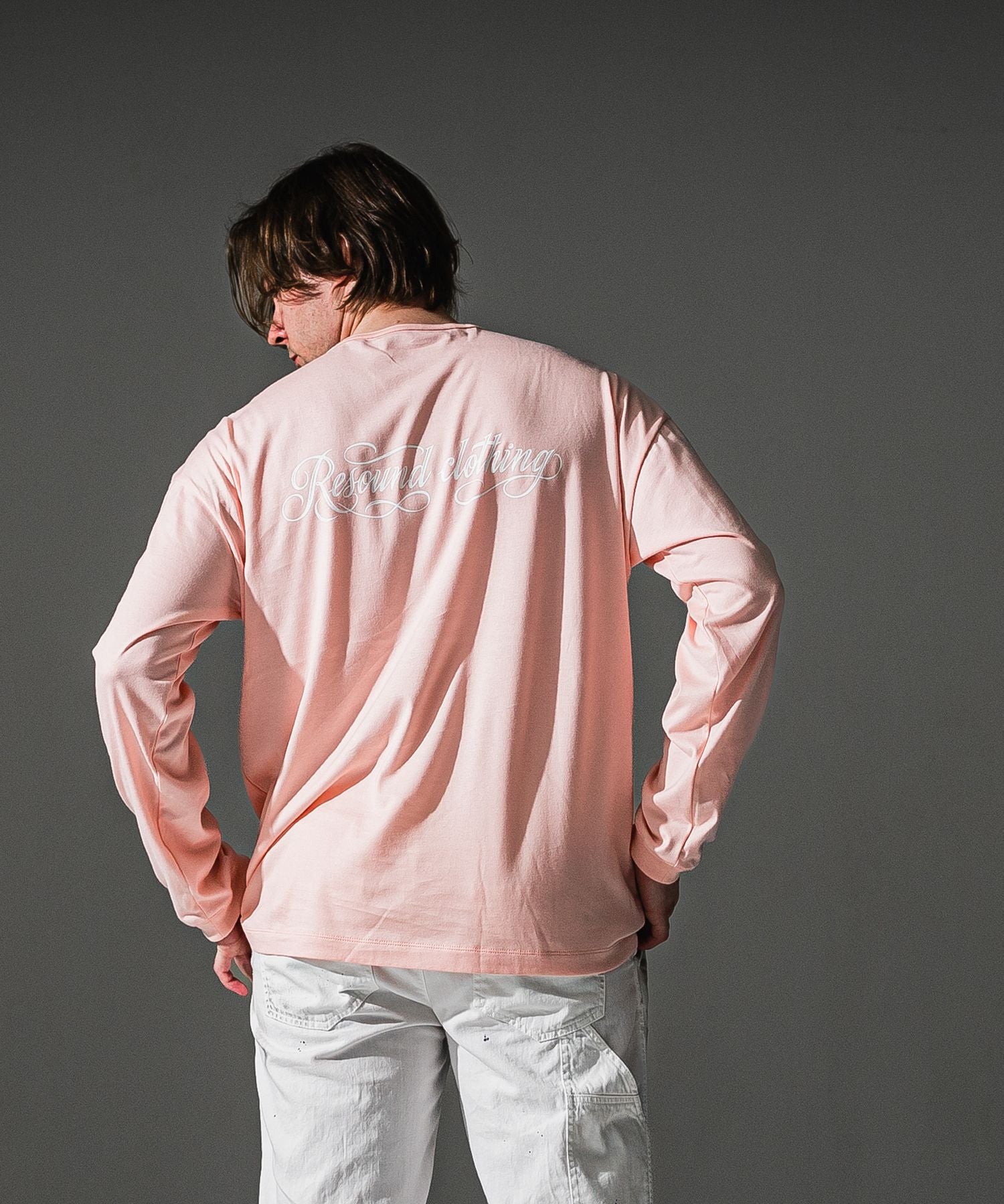 RESOUND CLOTHING リサウンドクロージング PIN ST RC over longsleave Tee RC41-T-003 PINK