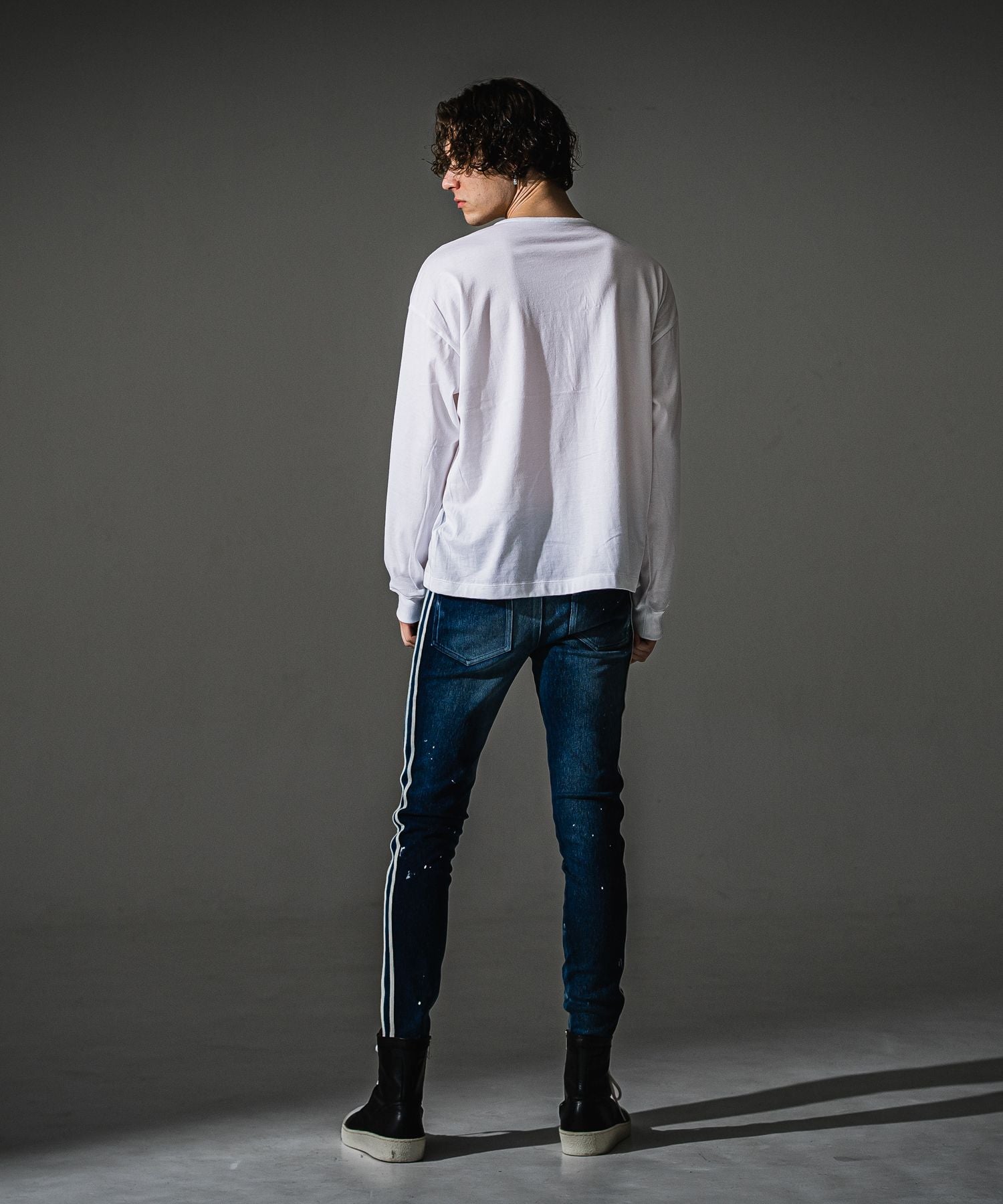 RESOUND CLOTHING リサウンドクロージング OVER HENRY LONGSLEAVE RC41-T-004 WHITE