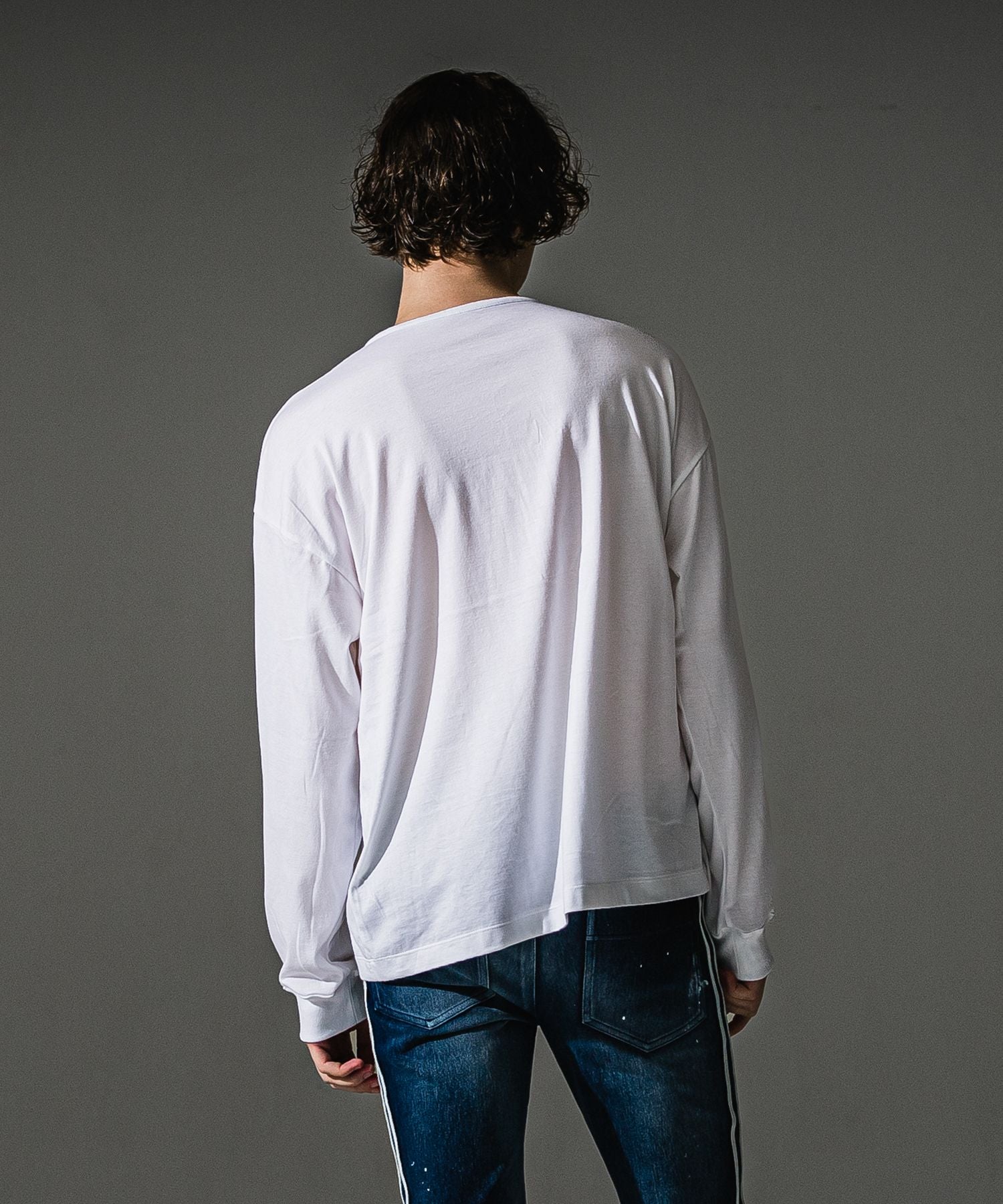 RESOUND CLOTHING リサウンドクロージング OVER HENRY LONGSLEAVE RC41-T-004 WHITE