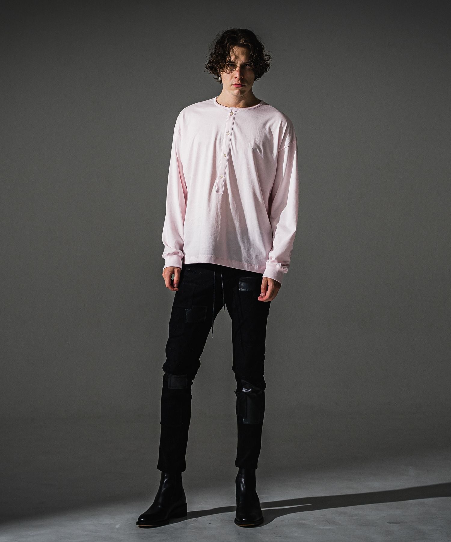 RESOUND CLOTHING リサウンドクロージング OVER HENRY LONGSLEAVE RC41-T-004 PINK