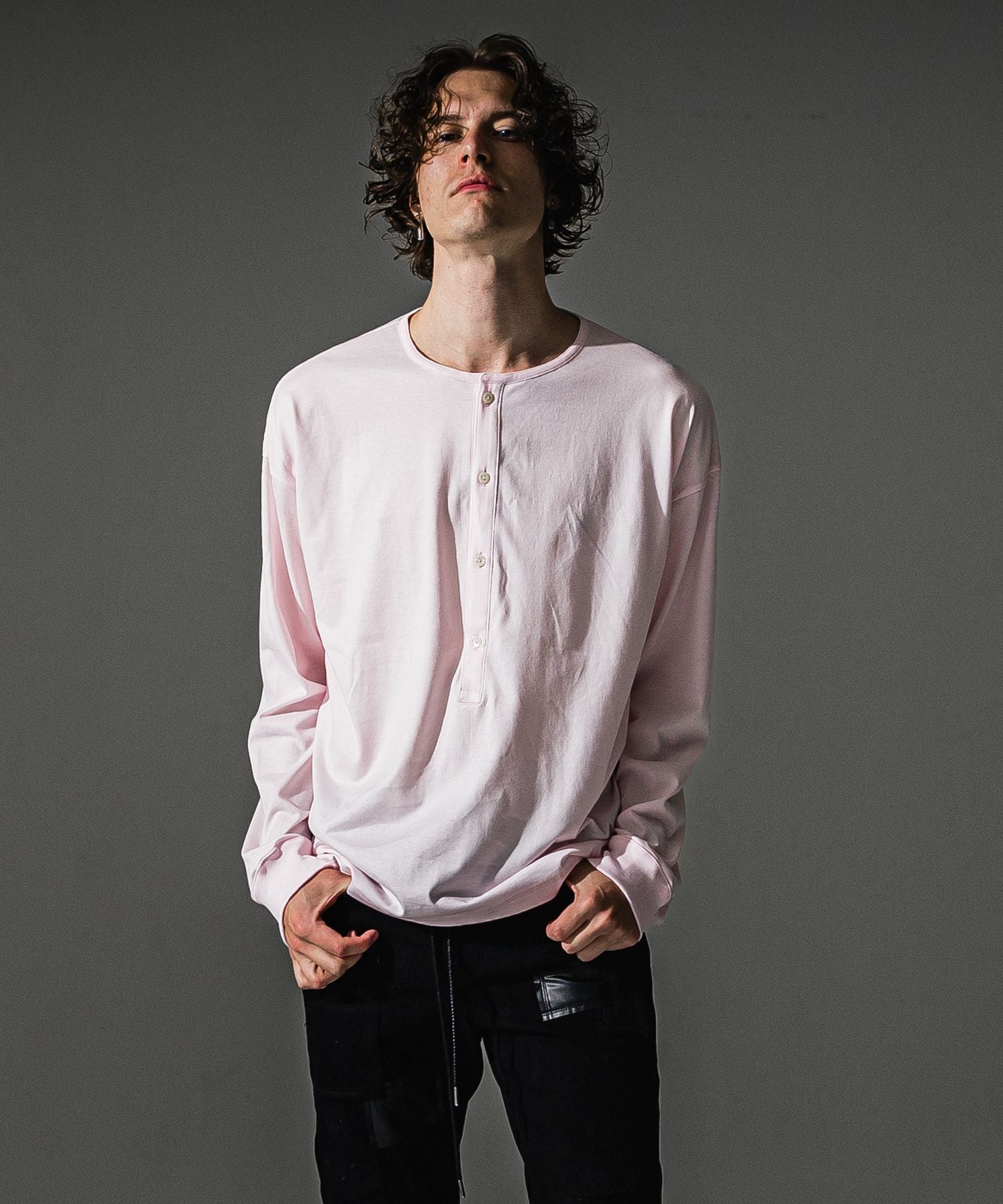 RESOUND CLOTHING リサウンドクロージング OVER HENRY LONGSLEAVE RC41-T-004 PINK