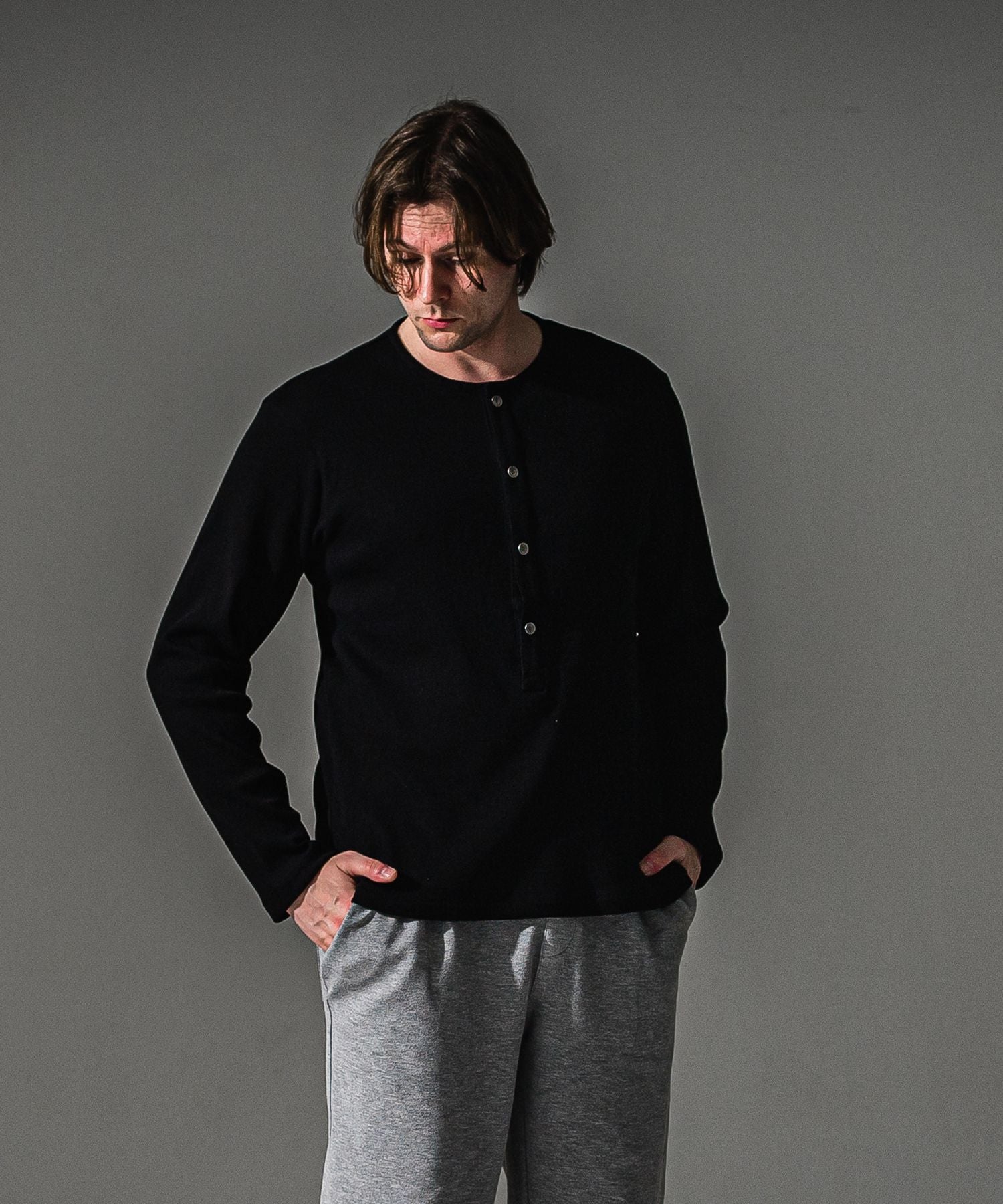 RESOUND CLOTHING リサウンドクロージング RIB HENRY LONGSLEAVE RC41-T-005 BLACK