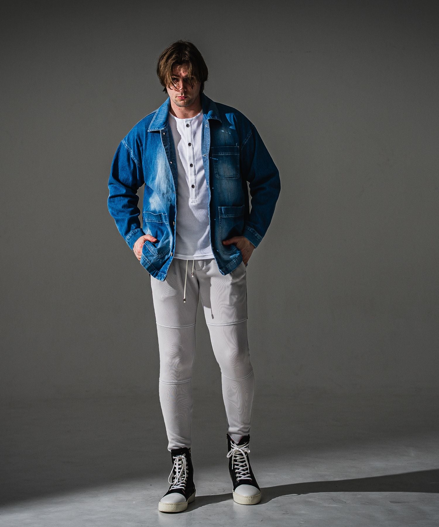 RESOUND CLOTHING リサウンドクロージング RIB HENRY LONGSLEAVE RC41-T-005 WHITE