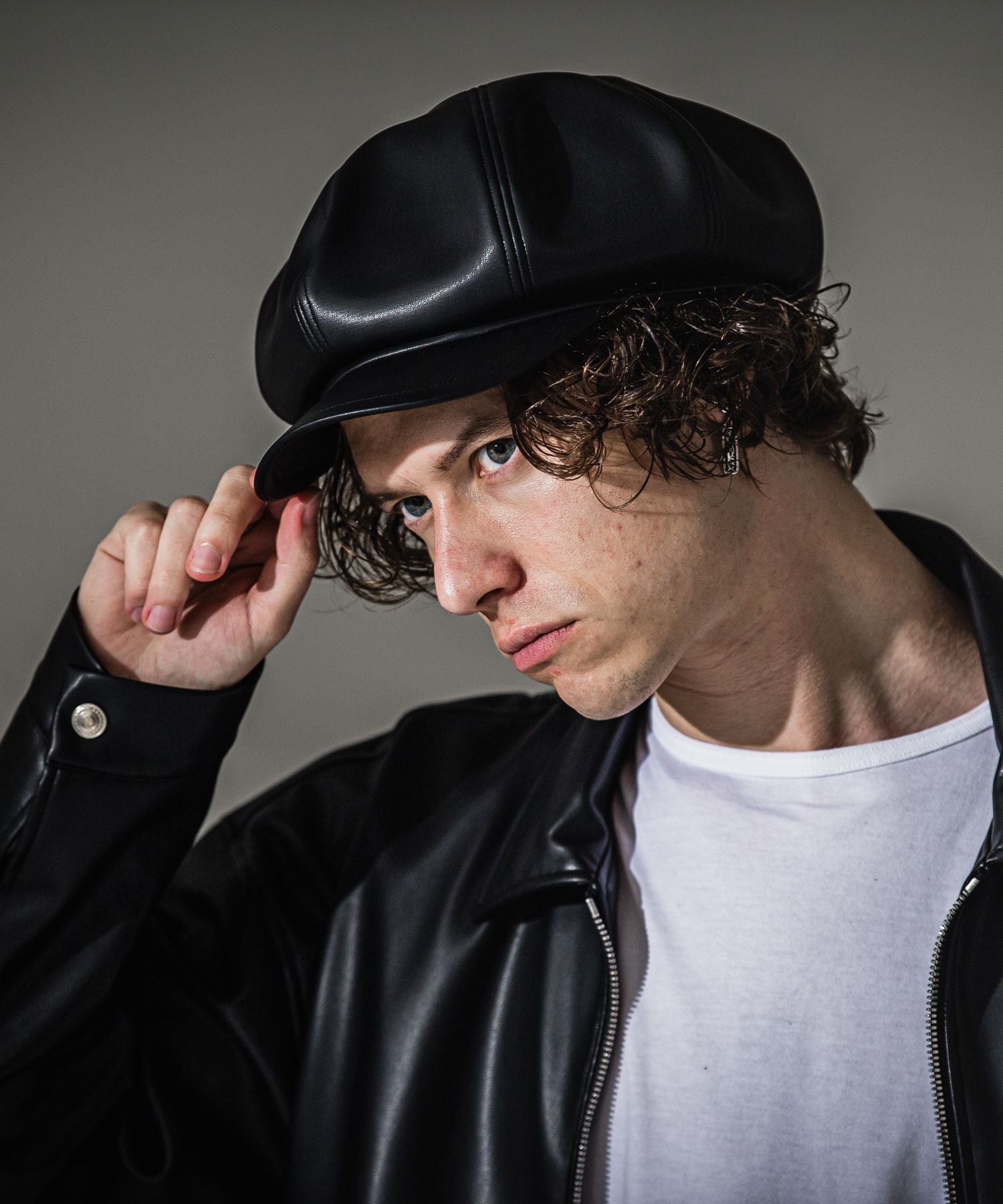 RESOUND CLOTHING リサウンドクロージング RAY casquette RC41-CAP-004 LEATHER
