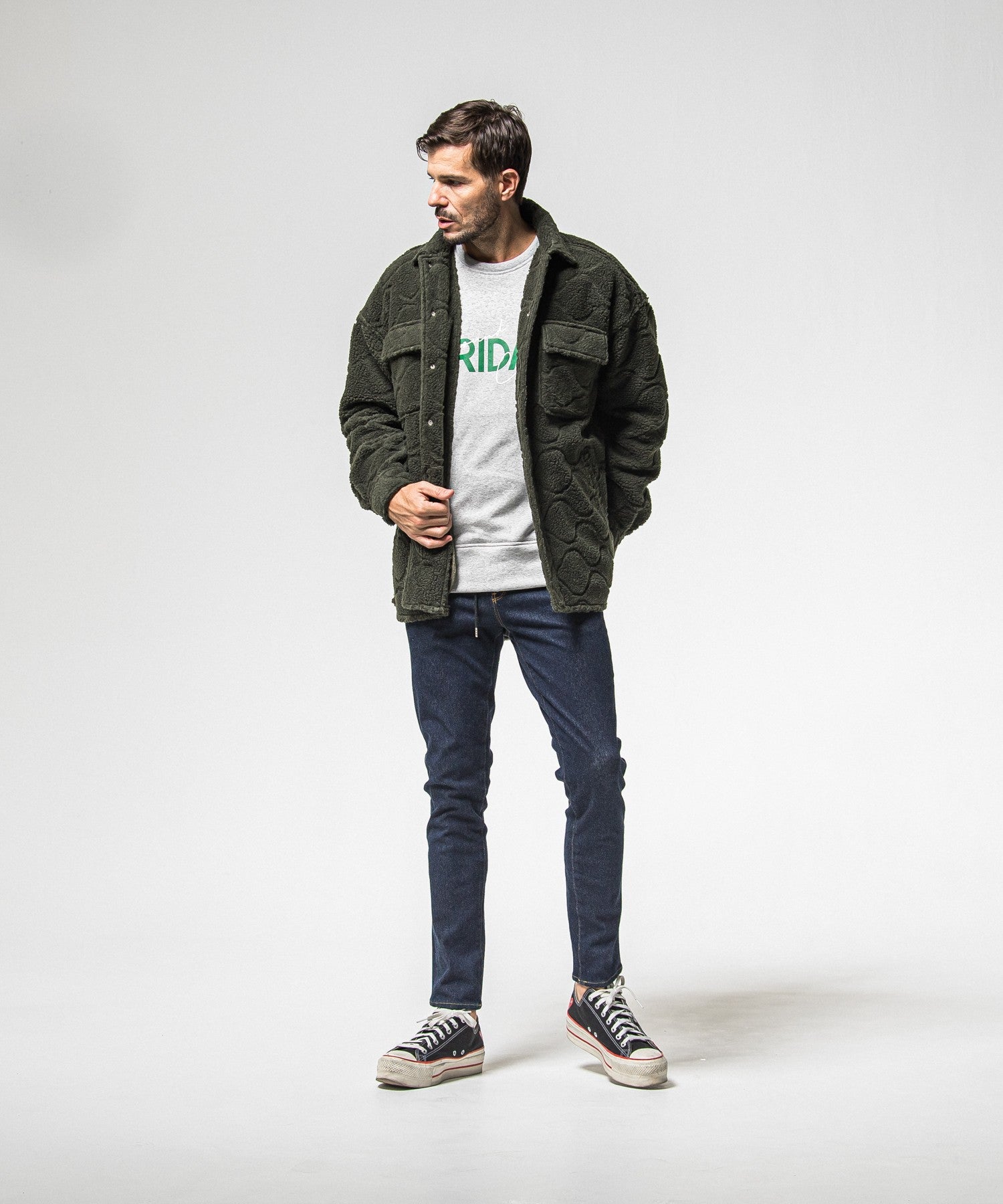 RESOUND CLOTHING リサウンドクロージング MICK DENIM JERSEY BASIC-ST-020 INDO/W