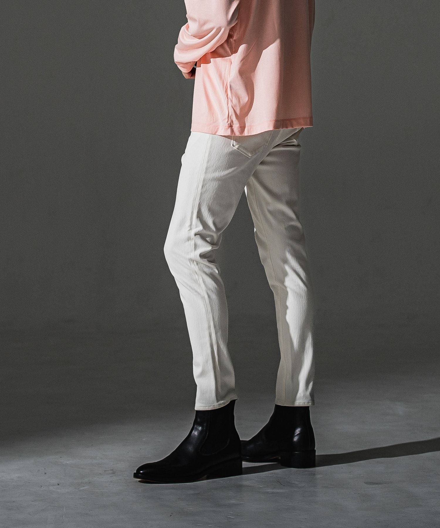 RESOUND CLOTHING リサウンドクロージング MICK DENIM JERSEY BASIC-ST-020 WHITE