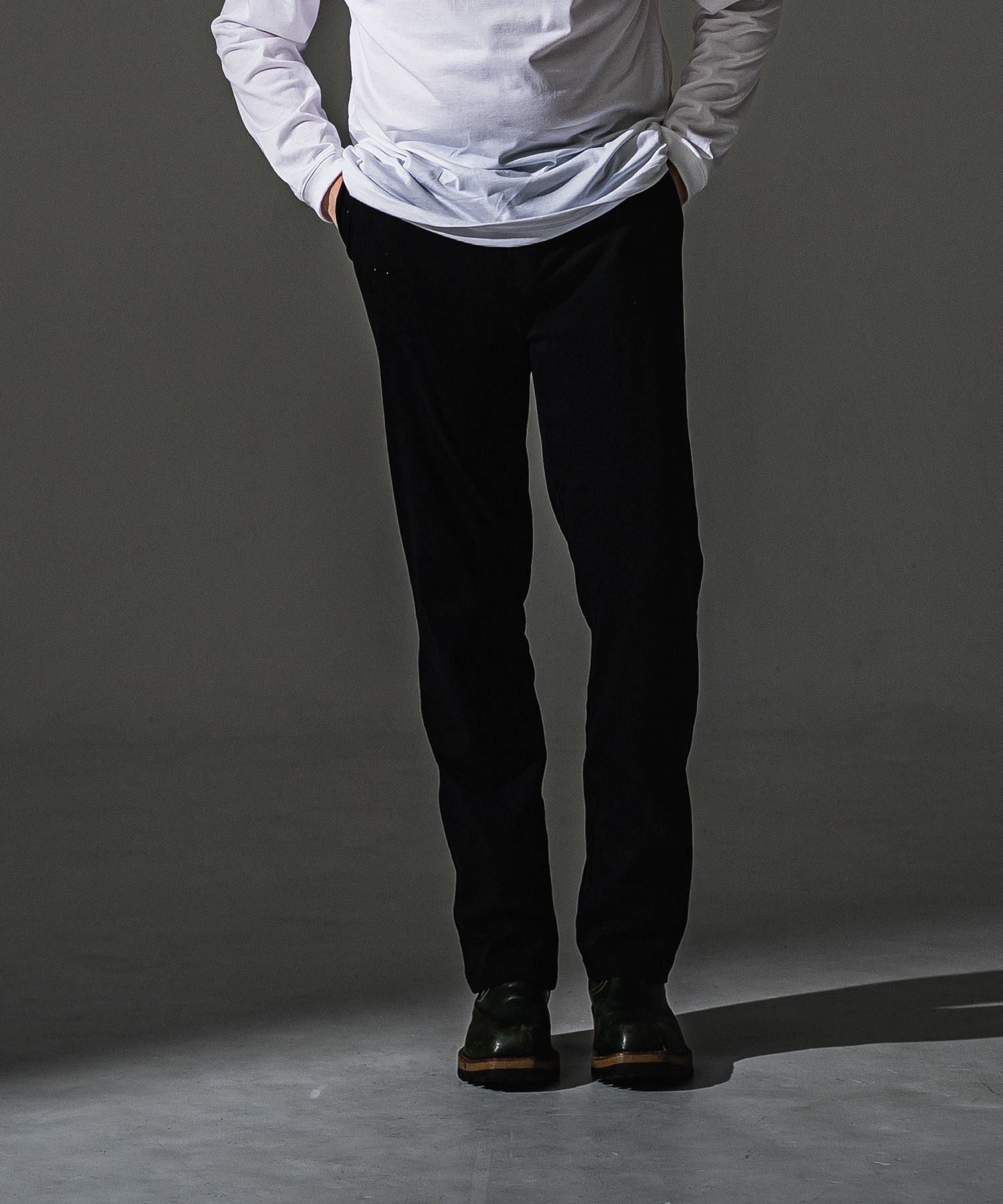 RESOUND CLOTHING リサウンドクロージング DENIM JERSEY WIDE PT RC41-ST-016WTD-2 BLACK