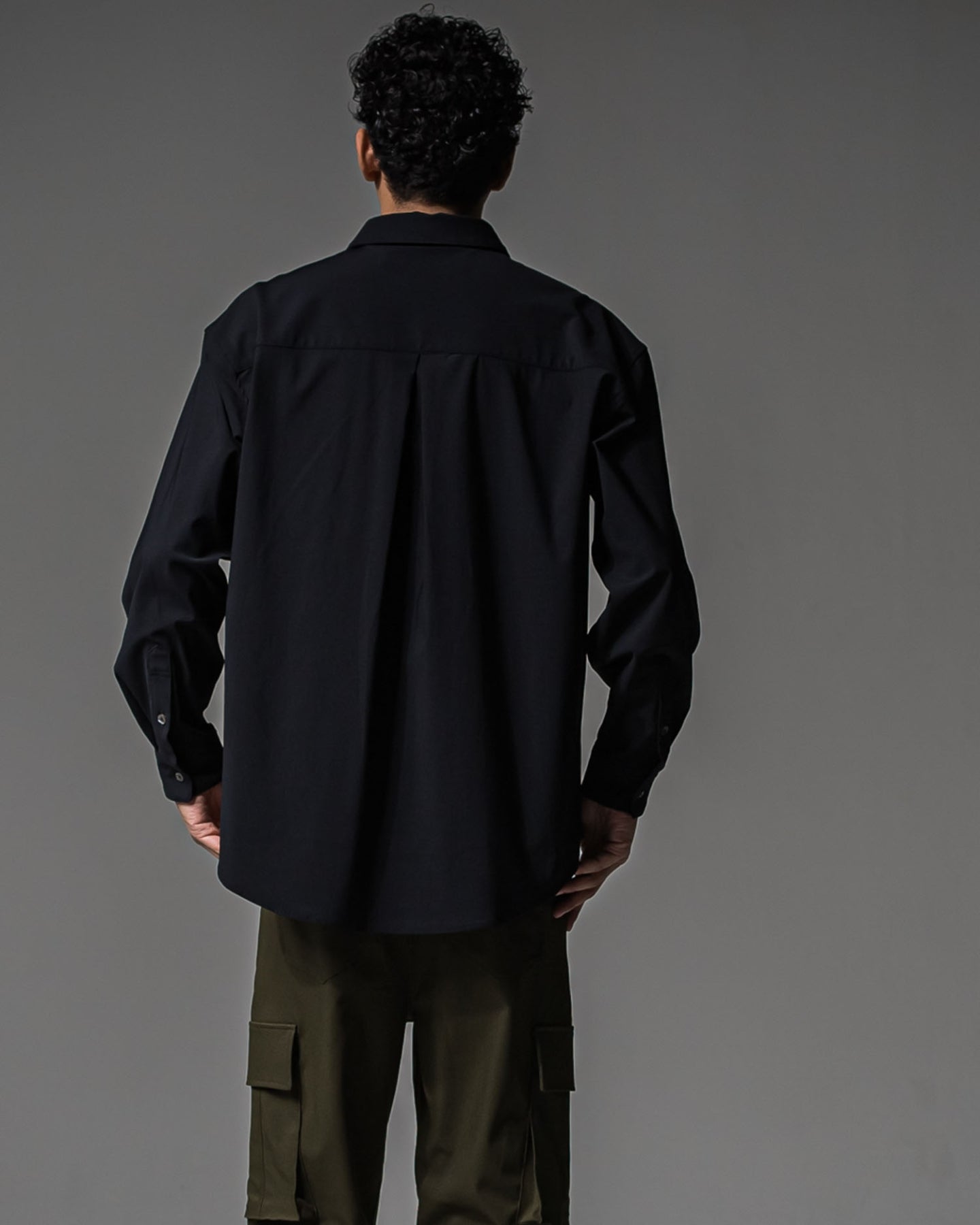 NYLON jack shirts RC37-SH-001 BLACK