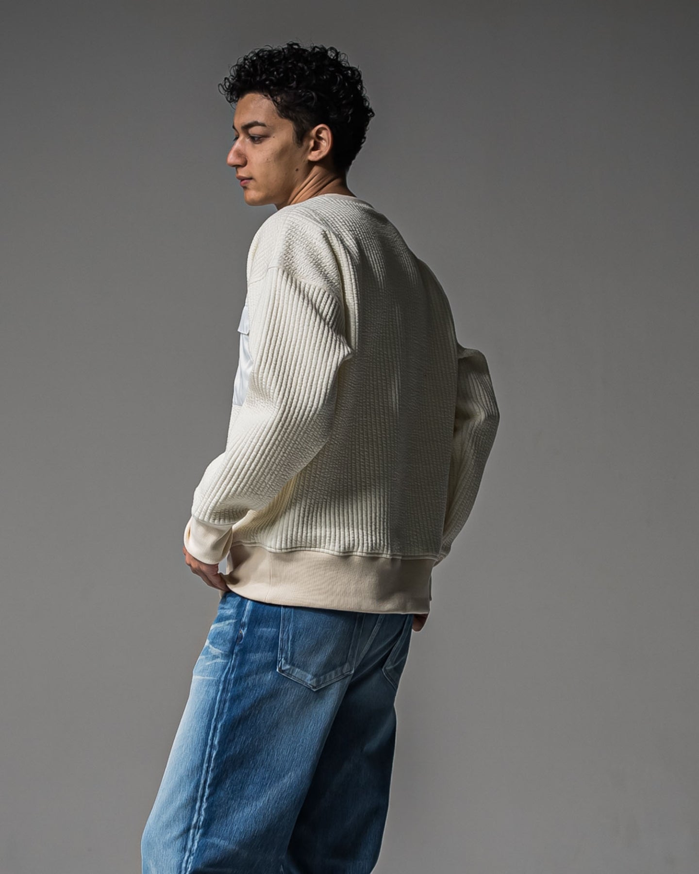 Stripe quilting drop trainer