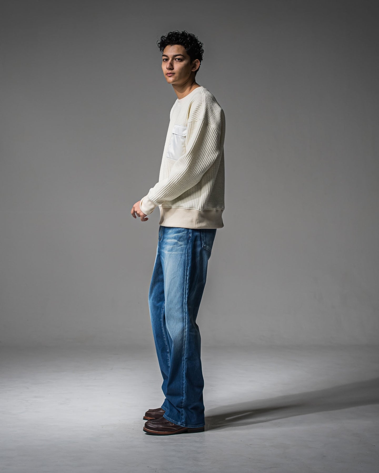 Stripe quilting drop trainer