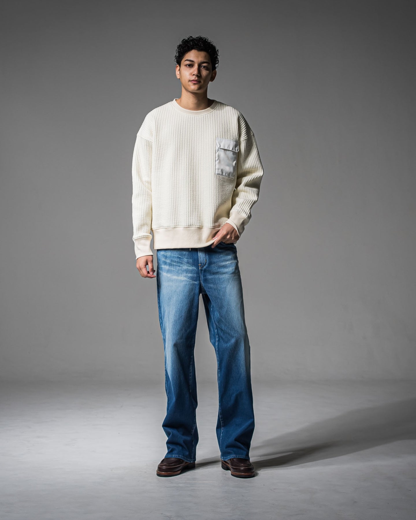 Stripe quilting drop trainer