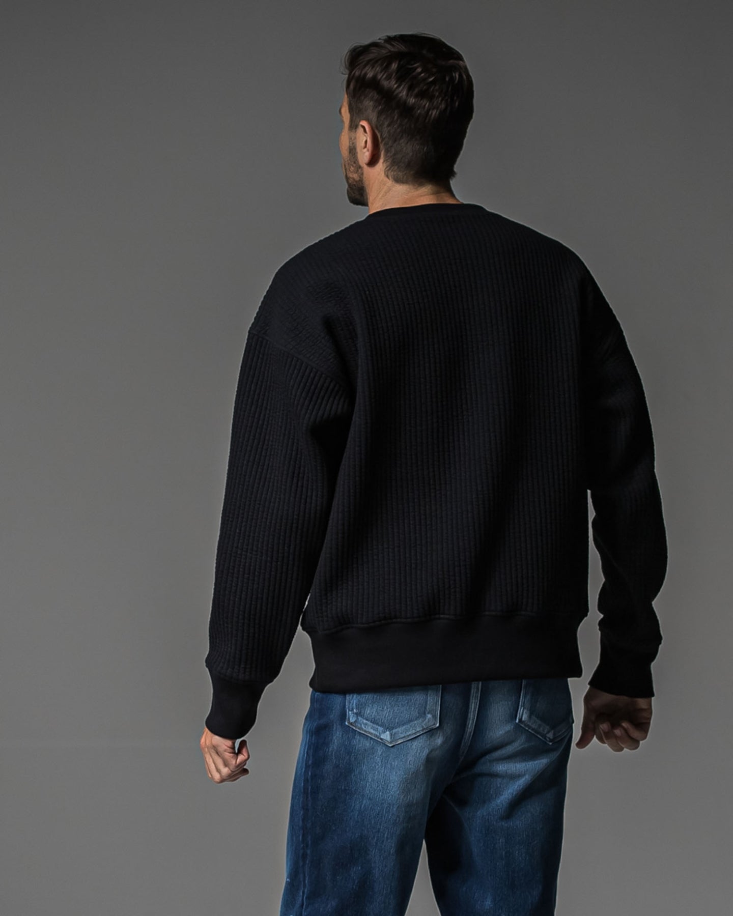 Stripe quilting drop trainer