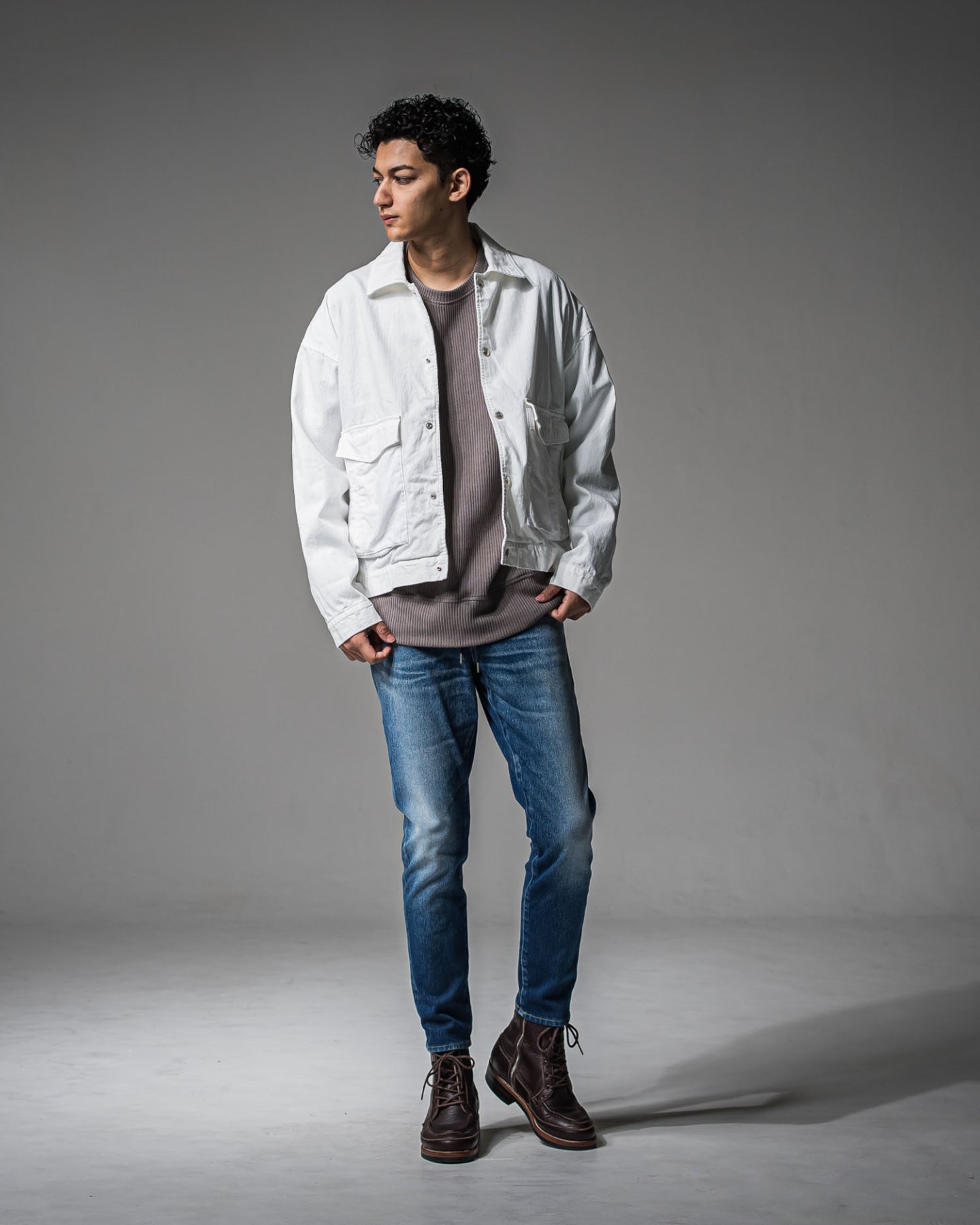 LDENIM AG flight jk RC37-JK-001 WHITE