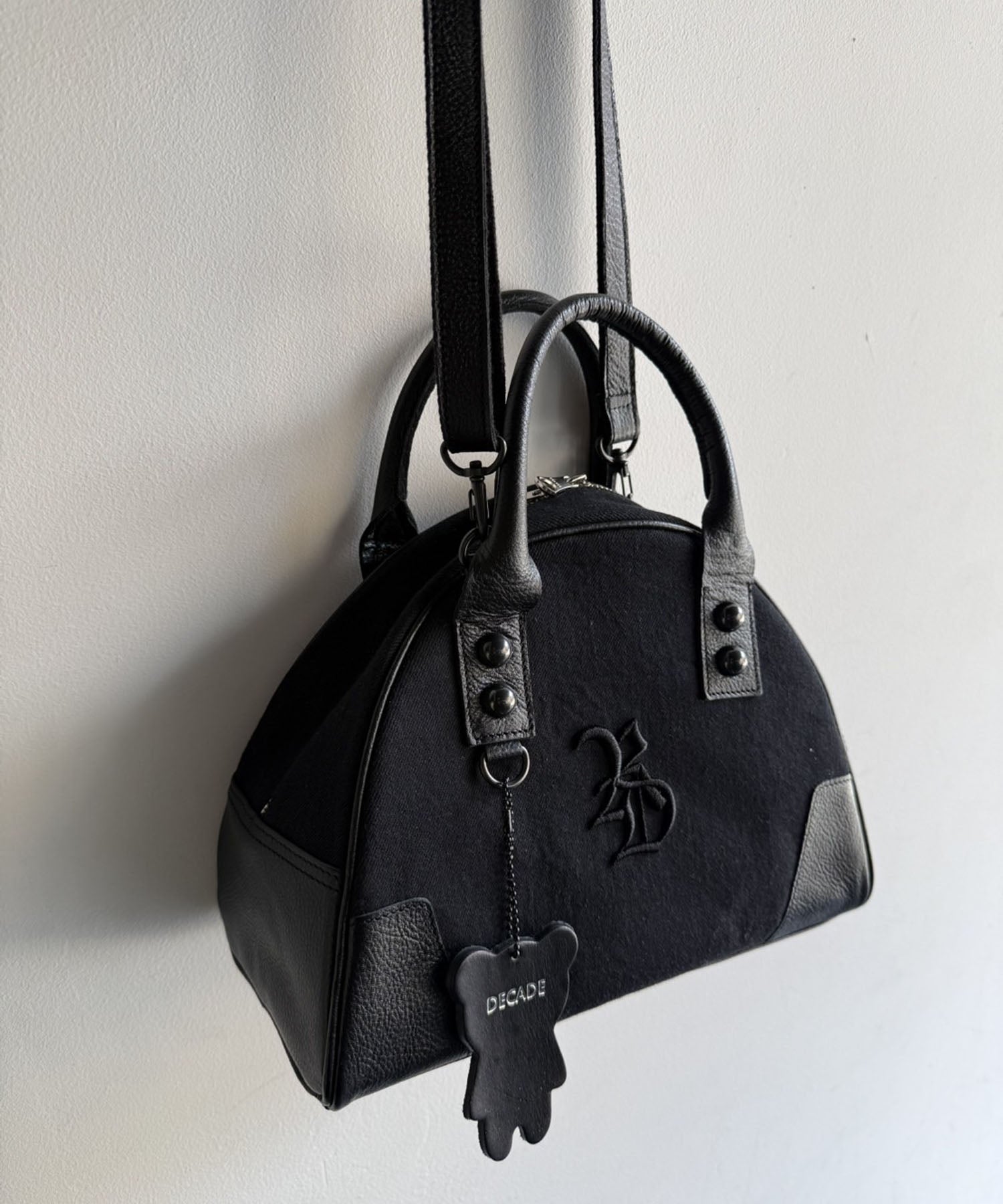 RESOUND CLOTHING リサウンドクロージング denimmini boston bag RC41-BAG-002RD BLACK