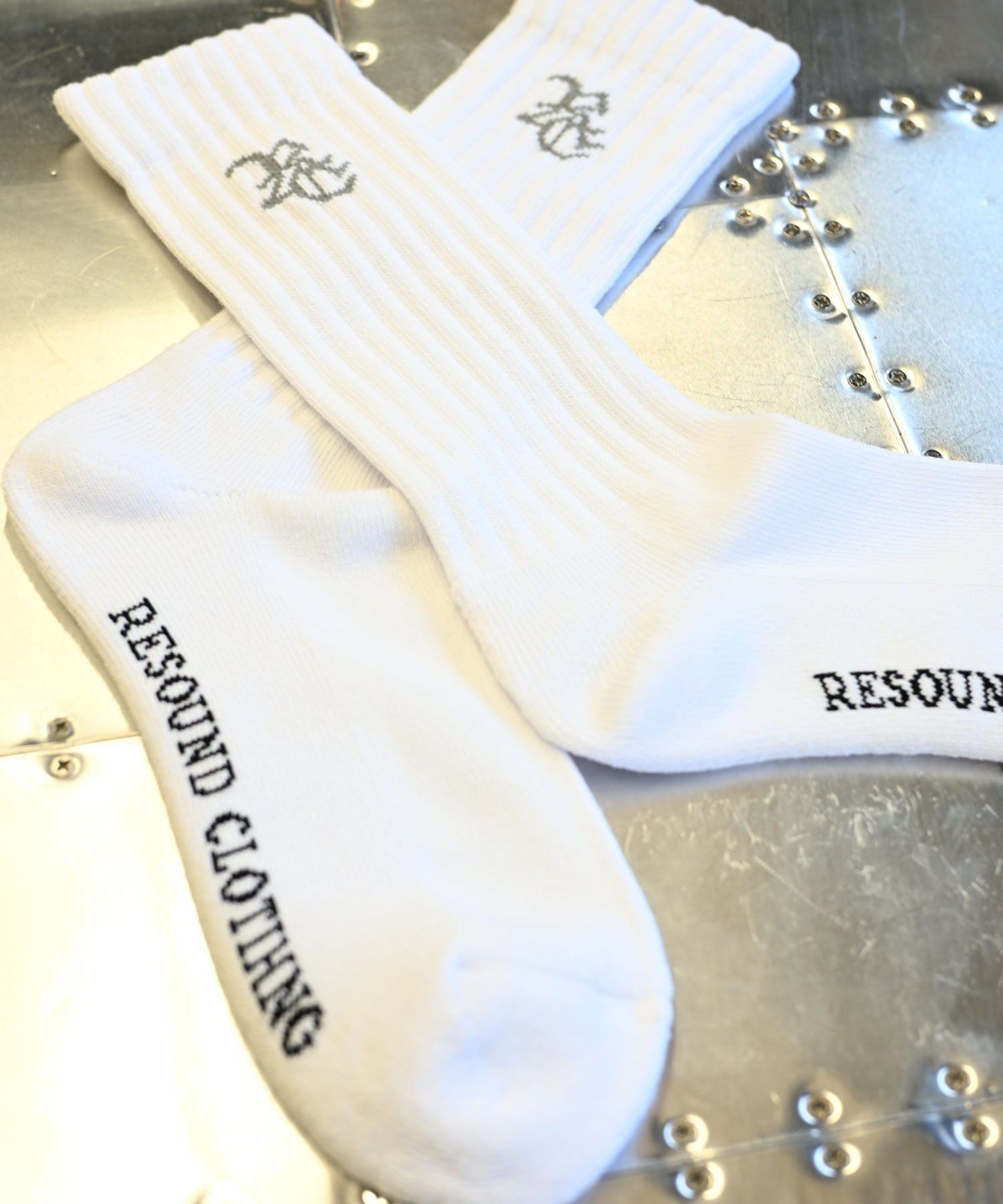 RESOUND CLOTHING リサウンドクロージング RC SP SOX2 RC-BASIC-SOX3 WHITE