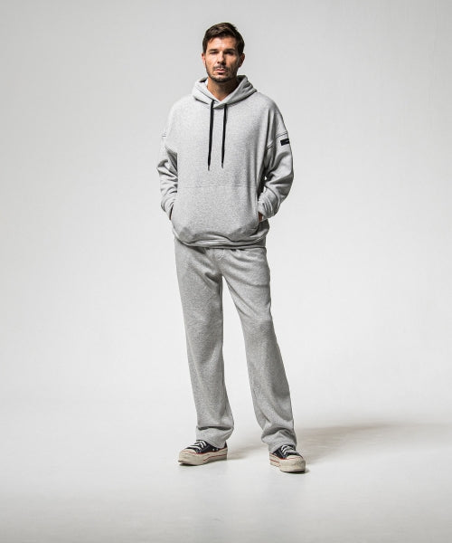 velours fleece WIDE TUCK PANTS