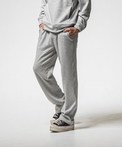 velours fleece WIDE TUCK PANTS